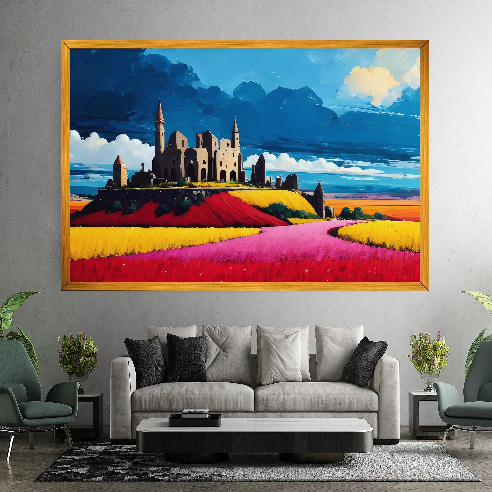 Vászonkép Antique Building Art mockup 7