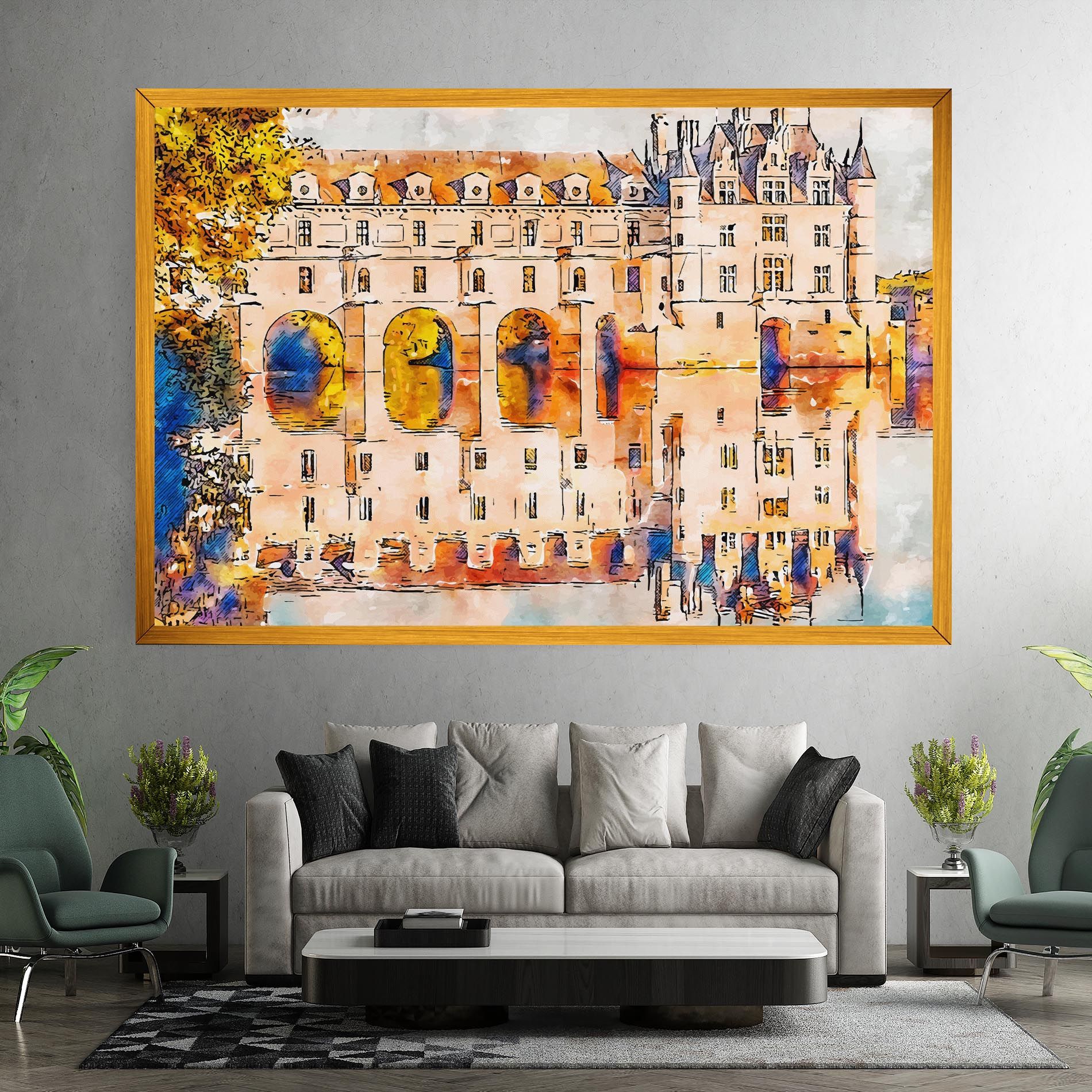 Blue Orange Castle mockup 7
