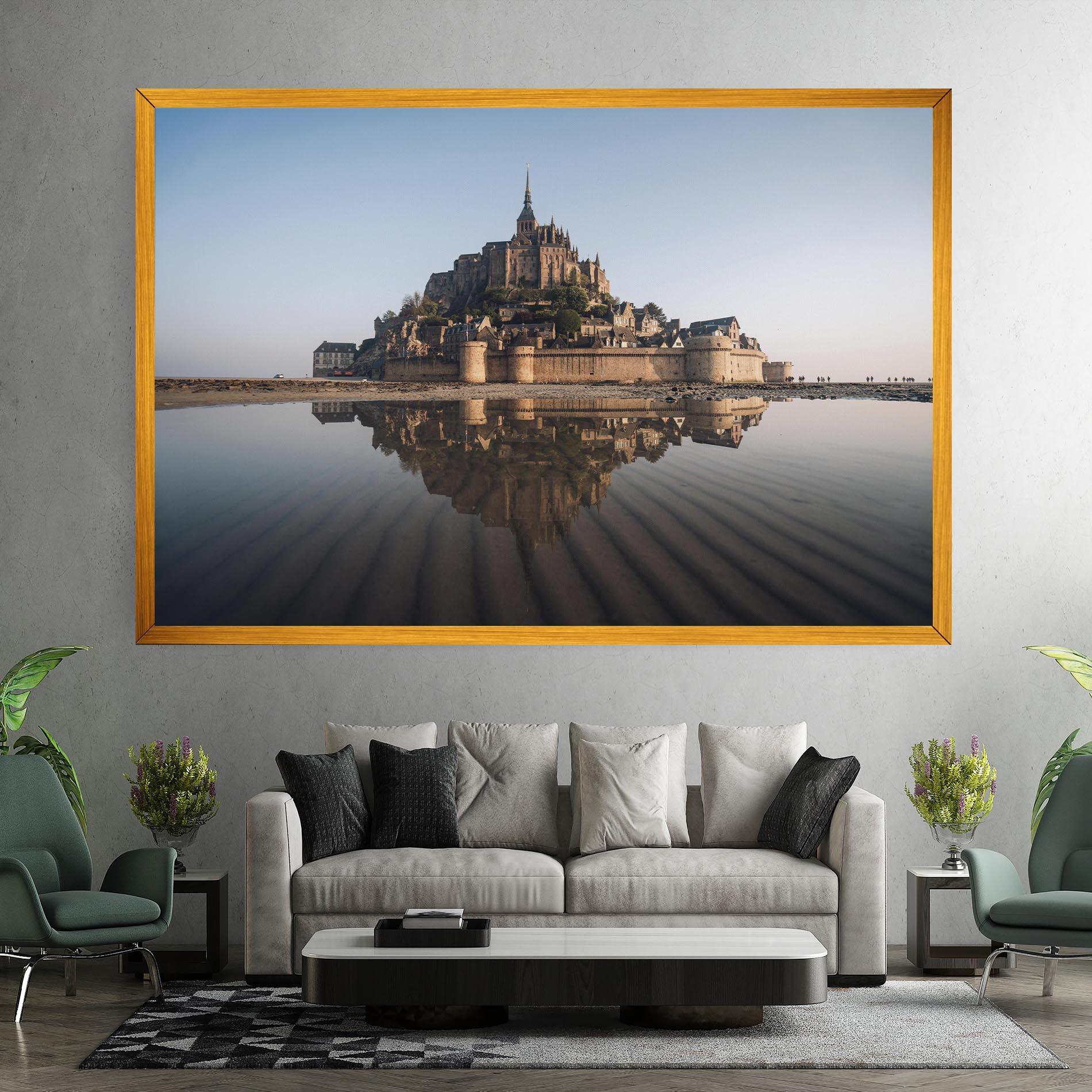 Vászonkép Castle Reflection mockup 7
