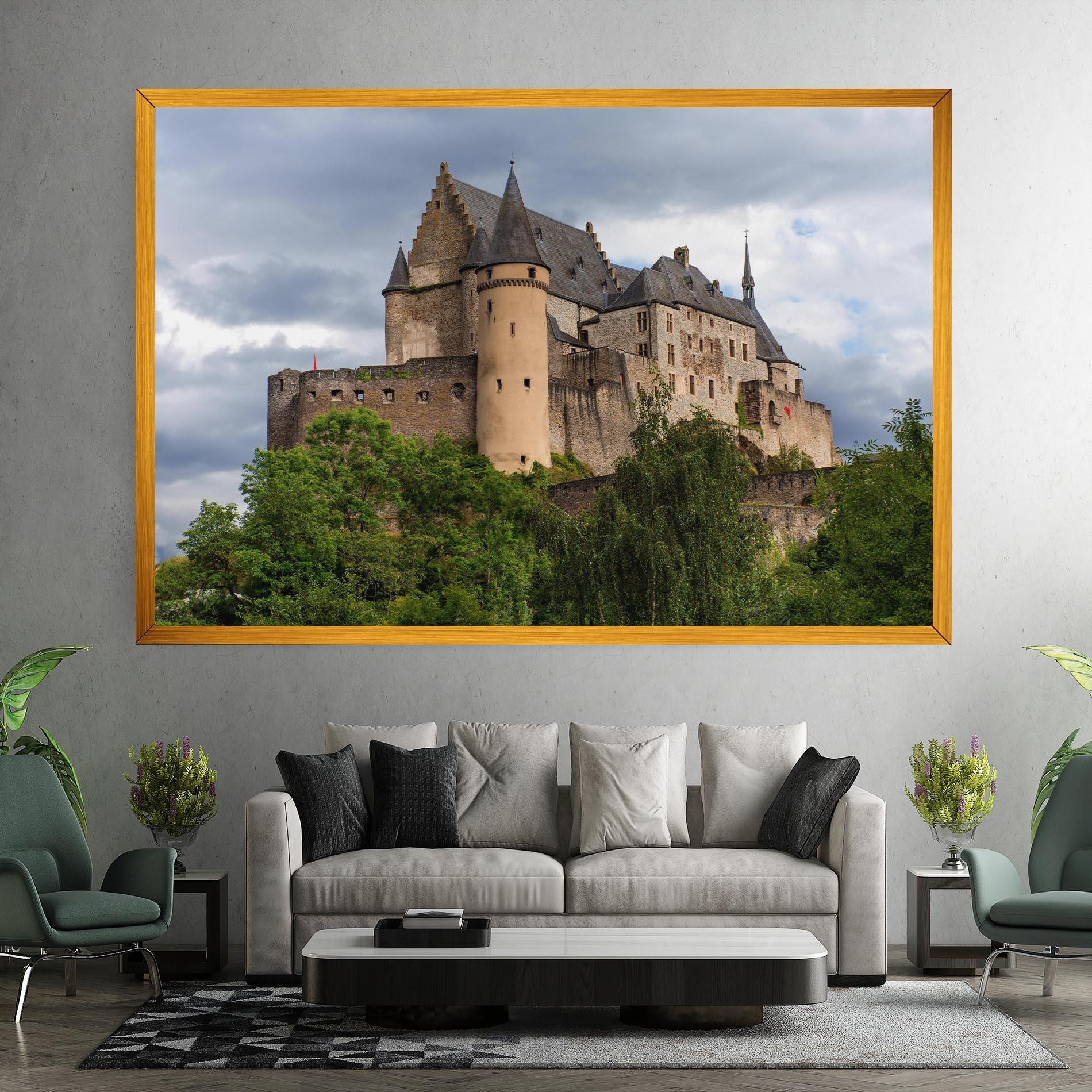 Vászonkép Castle Vianden mockup 7