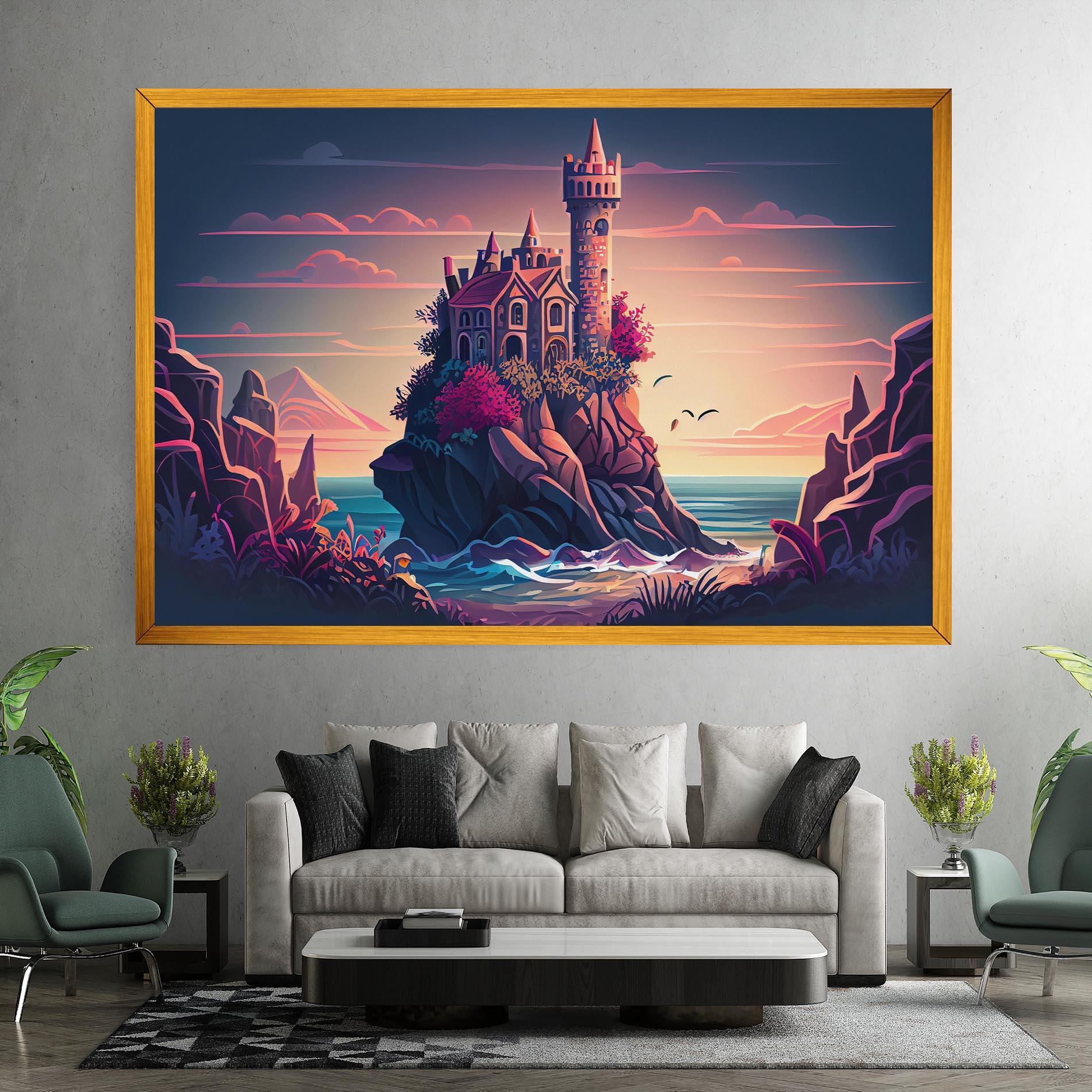 Vászonkép Cliff Castle mockup 7