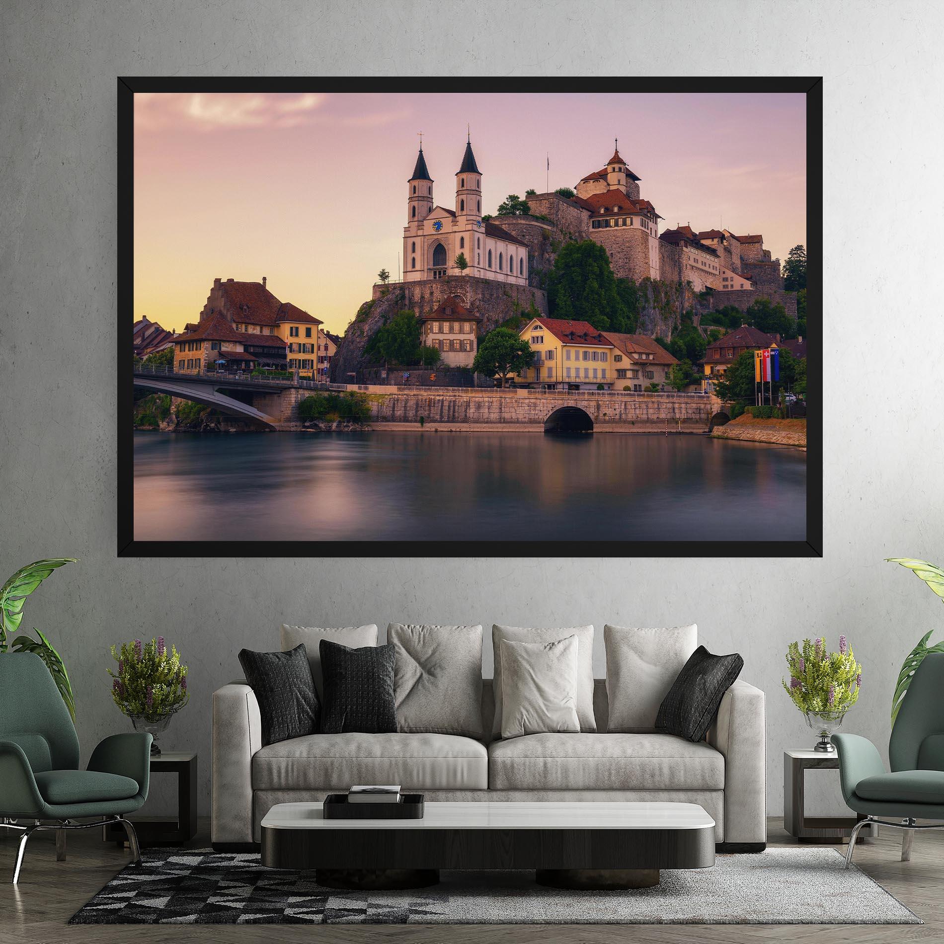 Vászonkép Aarburg Castle mockup 7