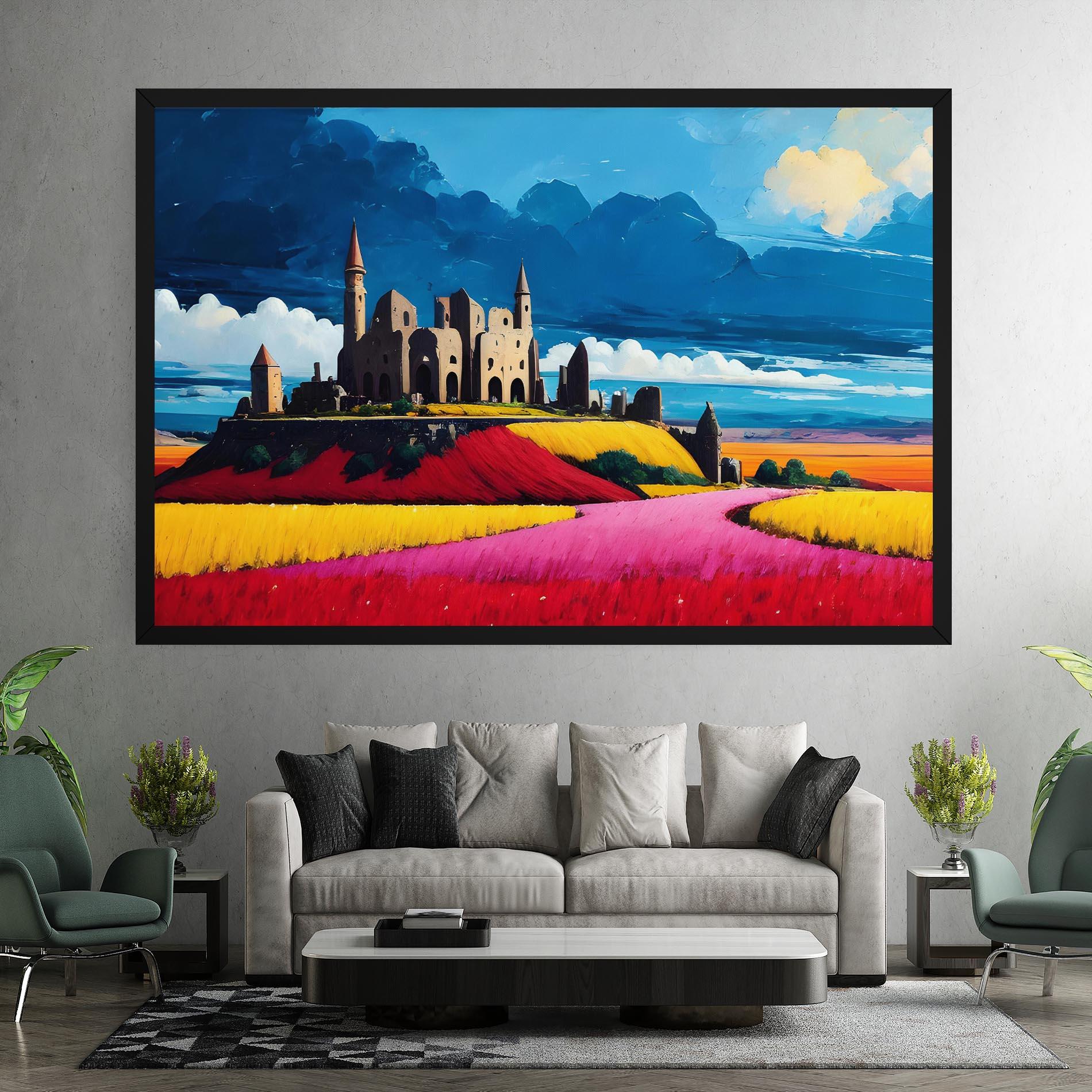 Vászonkép Antique Building Art mockup 7