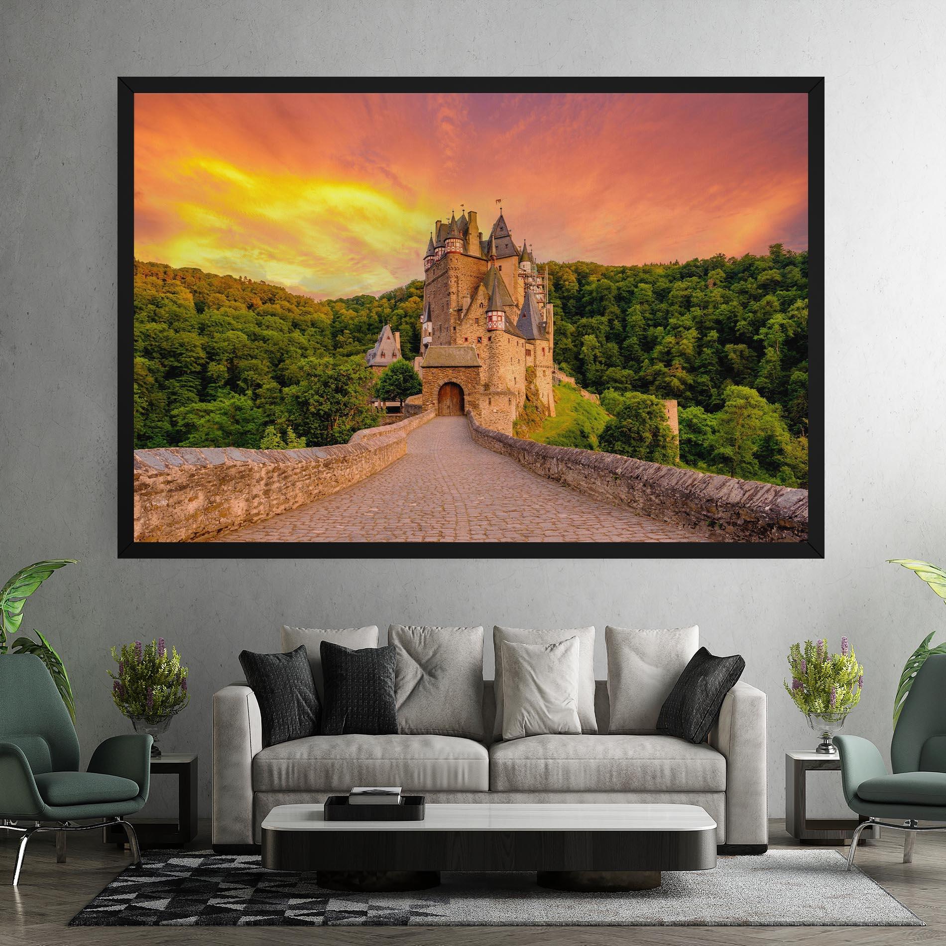 Vászonkép Burg Eltz Castle mockup 7