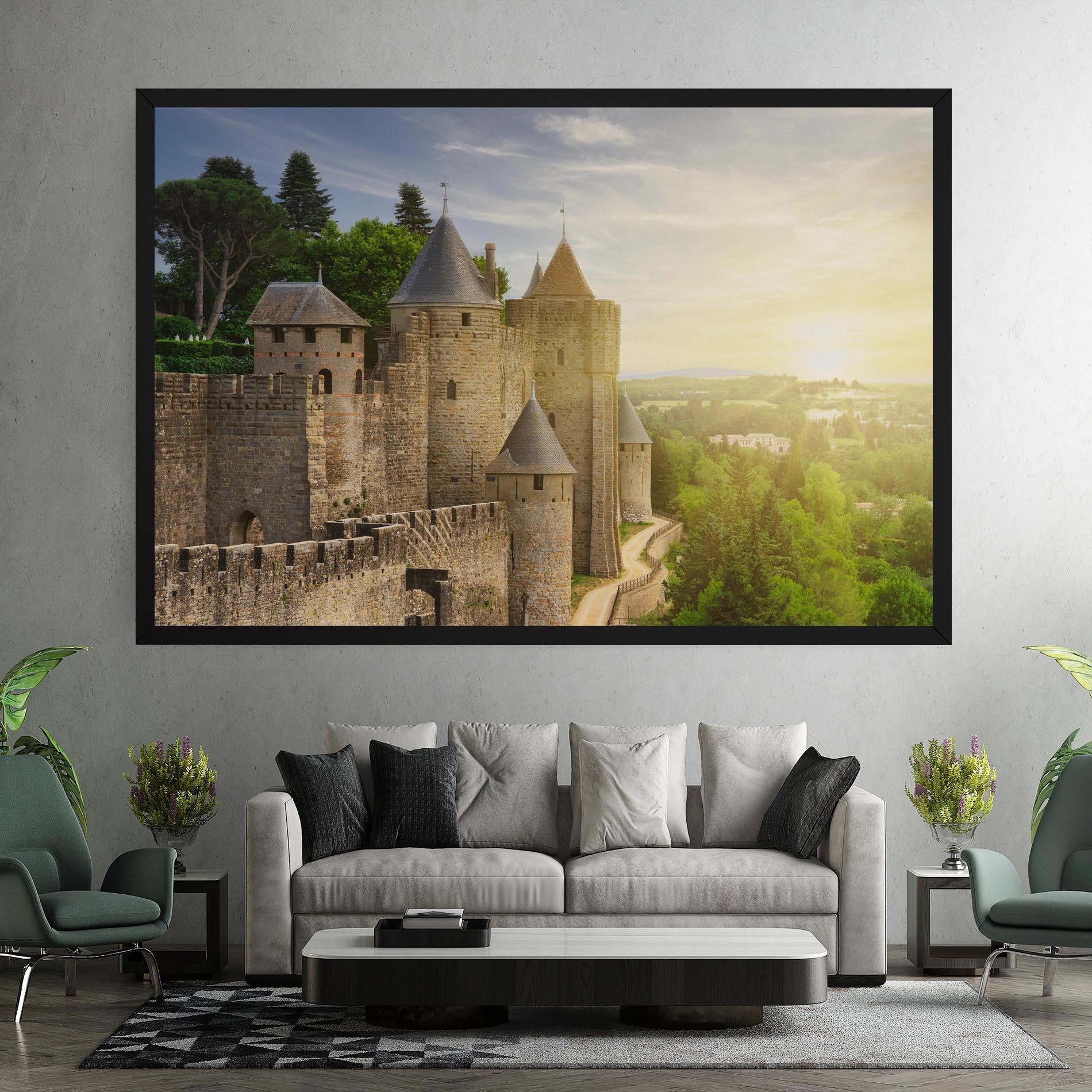 Vászonkép Carcassonne France mockup 7