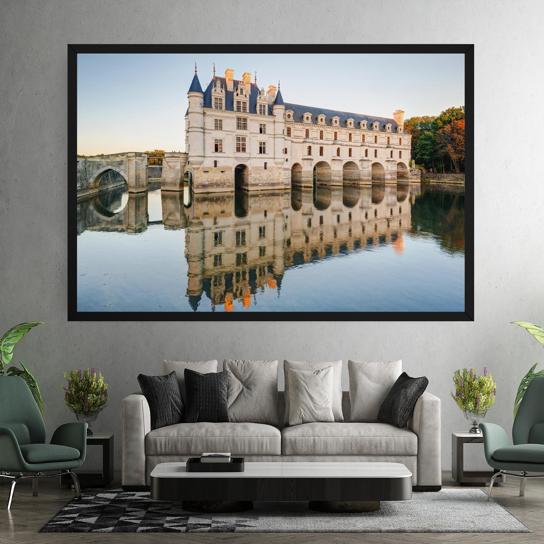 Vászonkép Chateau Chenonceau Castle mockup 7