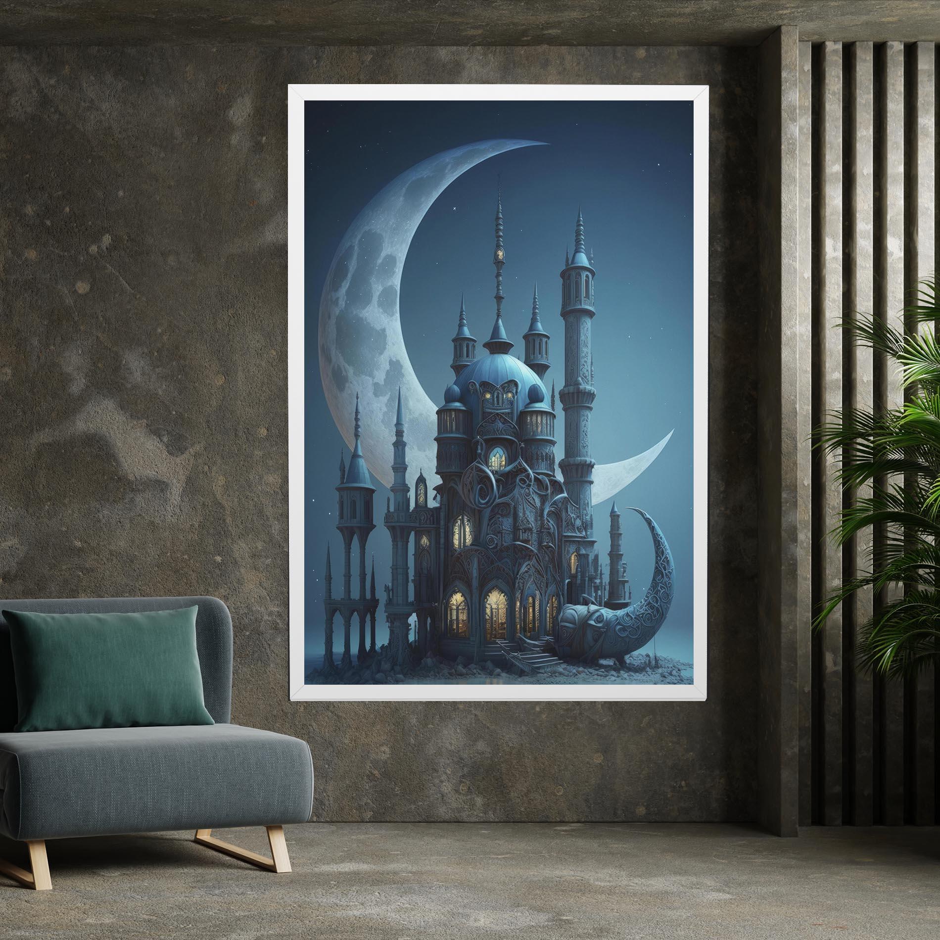 Vászonkép Mosque Moon mockup 7