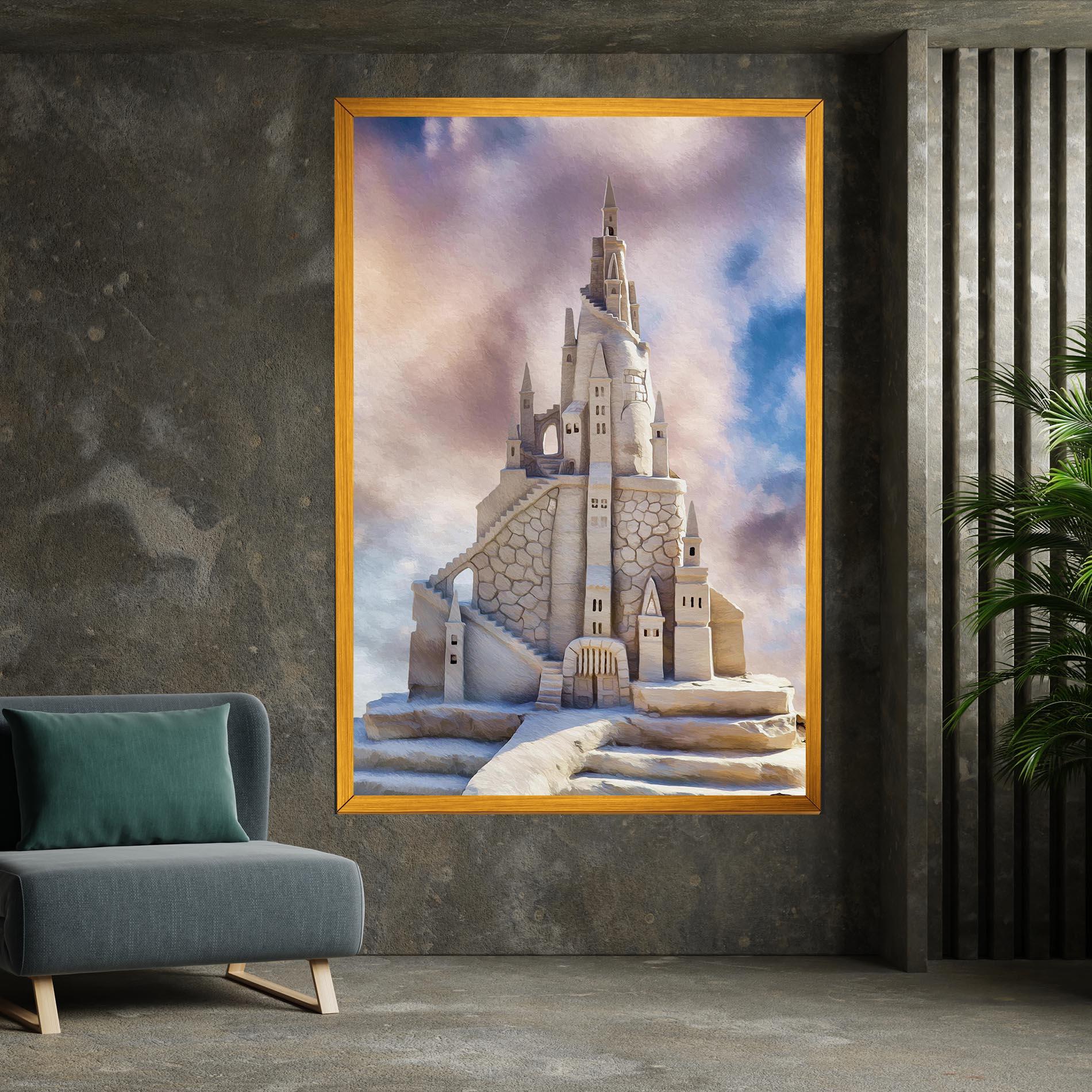 Vászonkép Cream Castle mockup 7