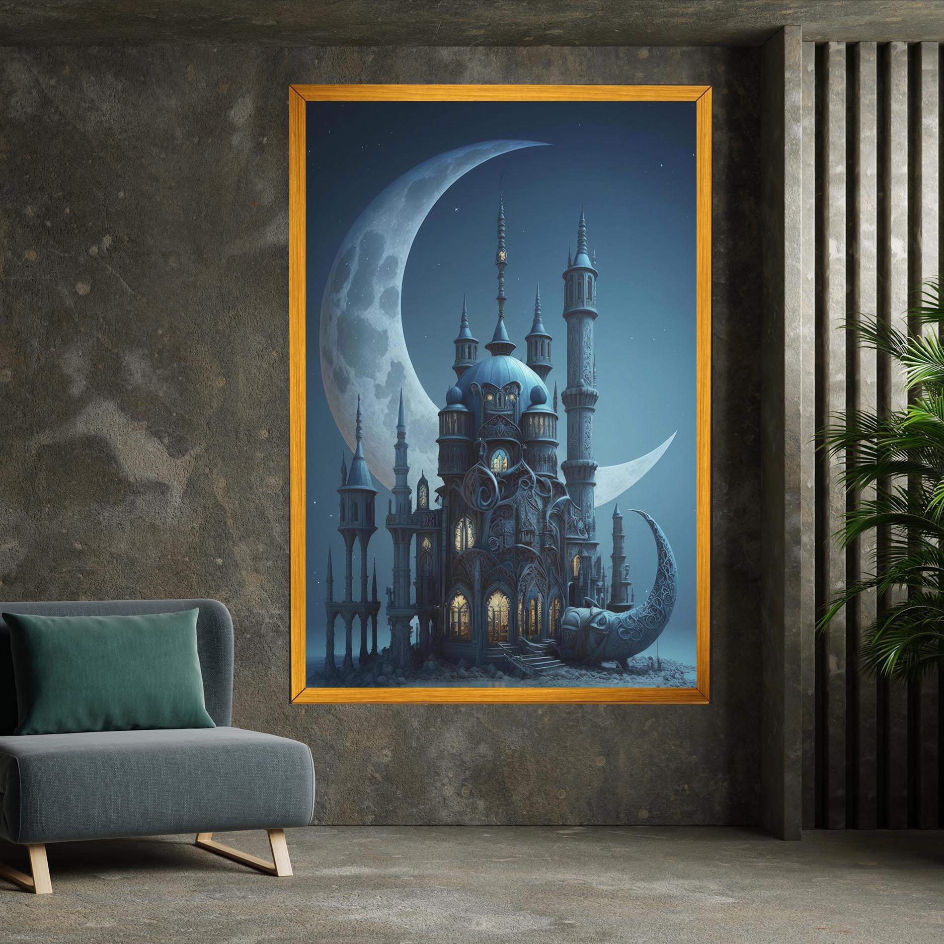 Vászonkép Mosque Moon mockup 7