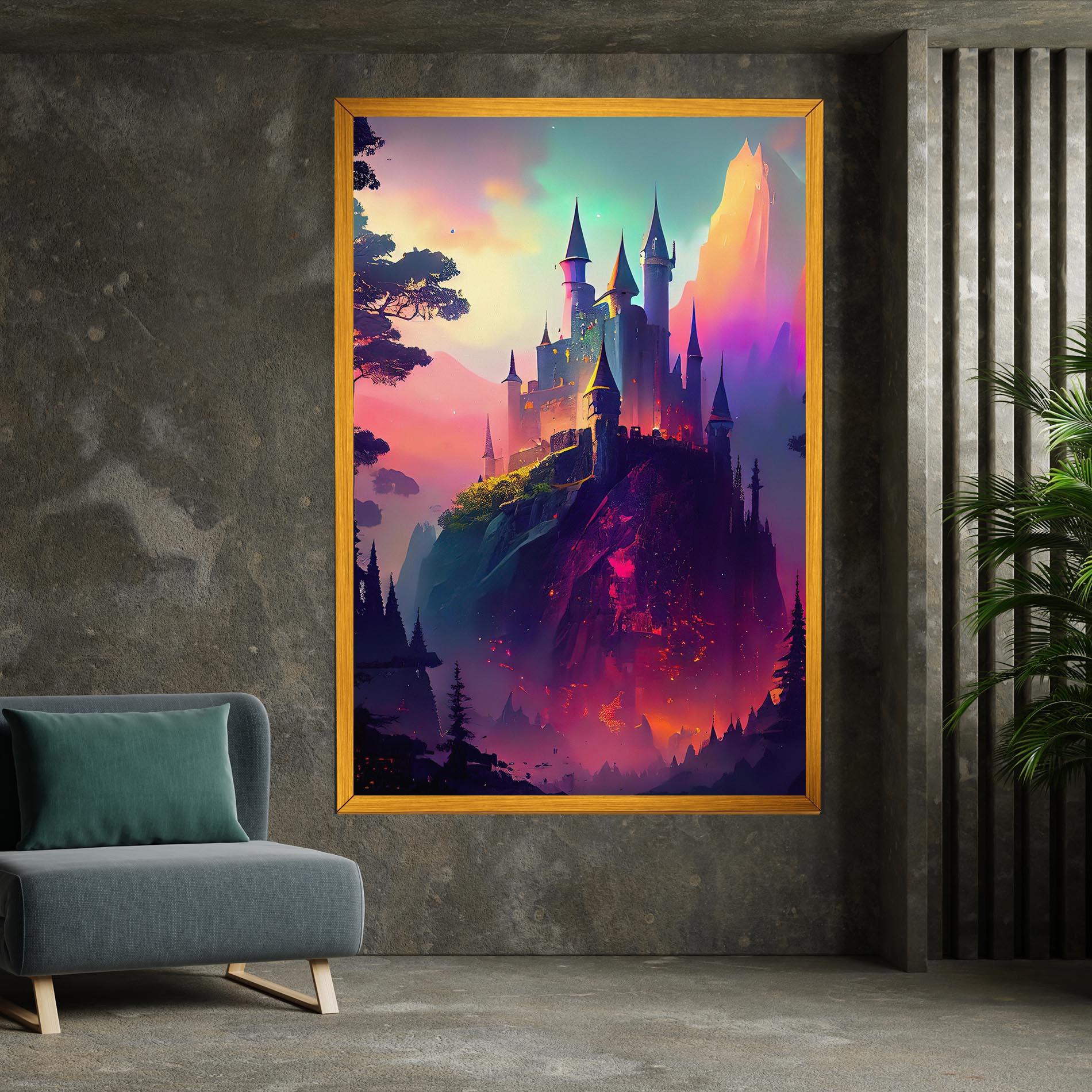 Vászonkép Purple Orange Castle mockup 7