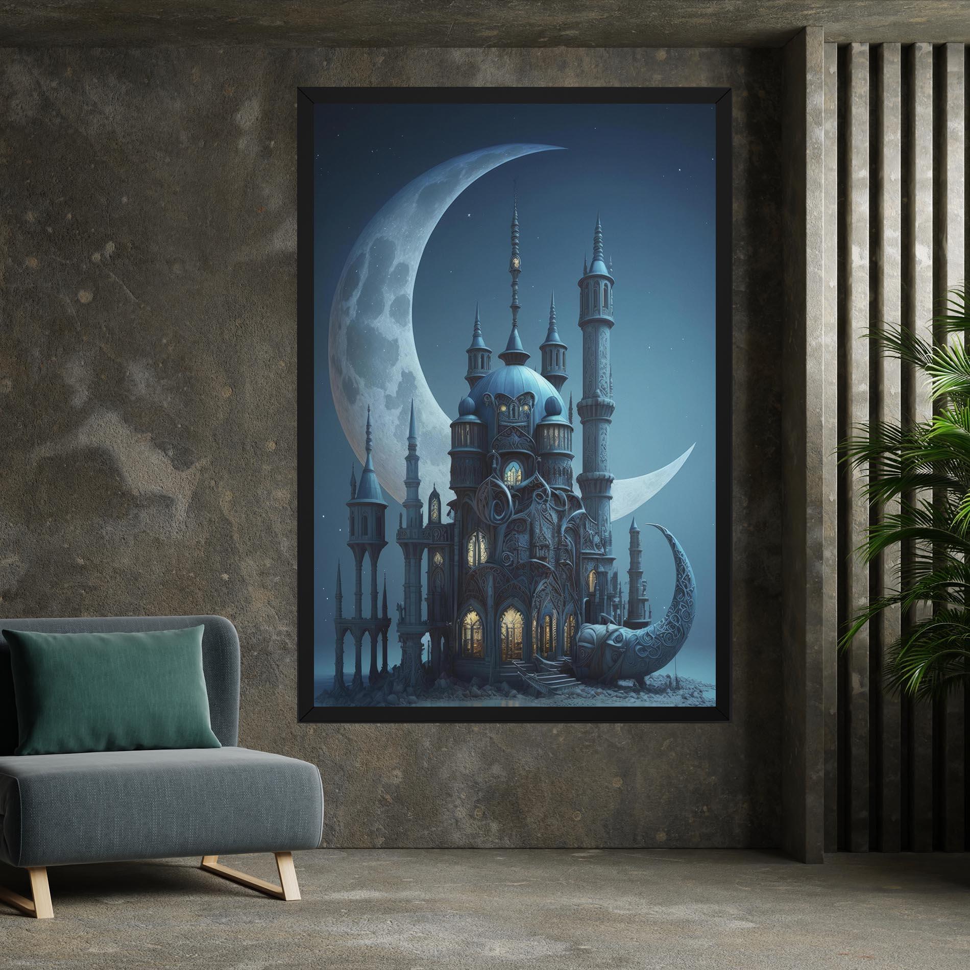 Vászonkép Mosque Moon mockup 7