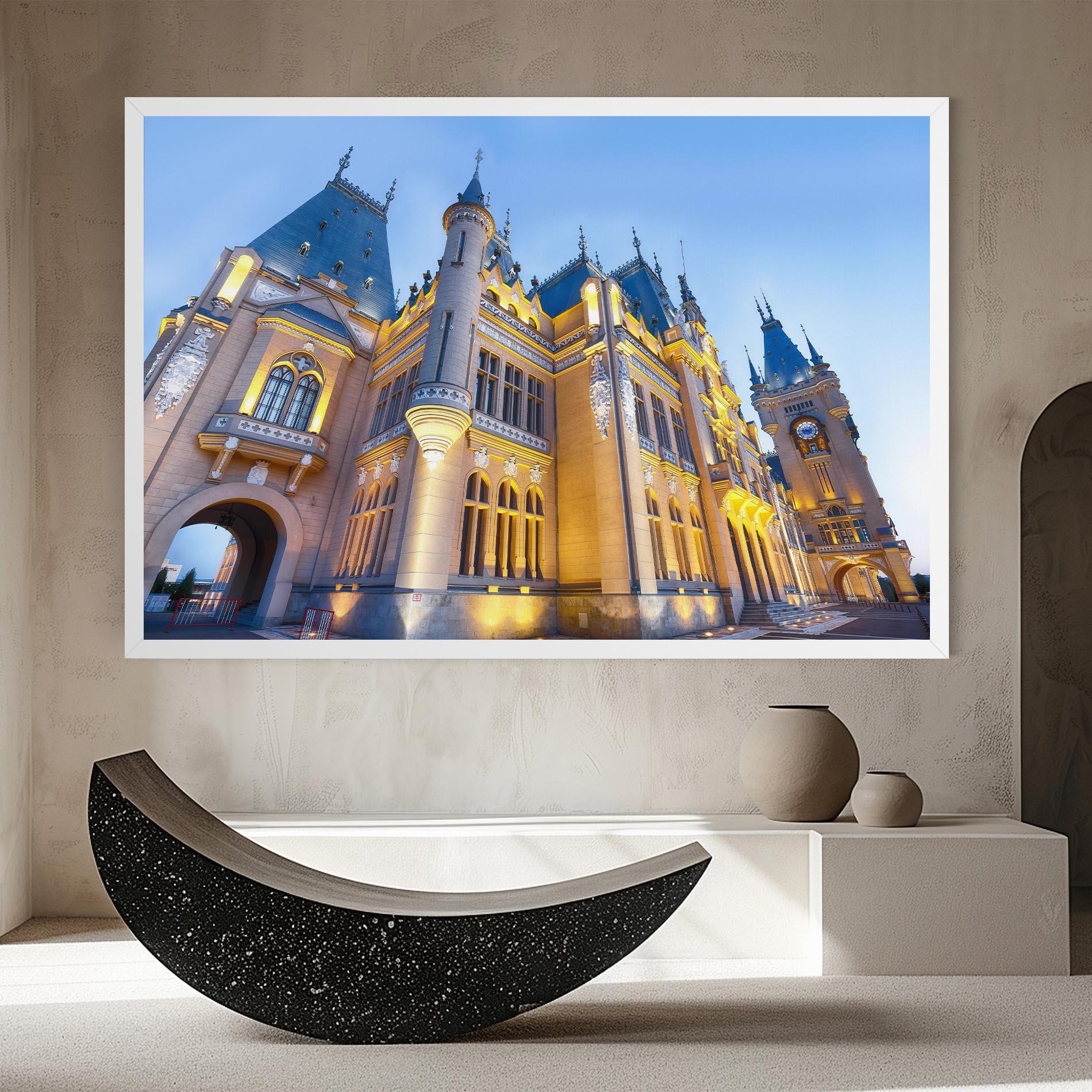 Vászonkép Palace Culture Romania mockup 8