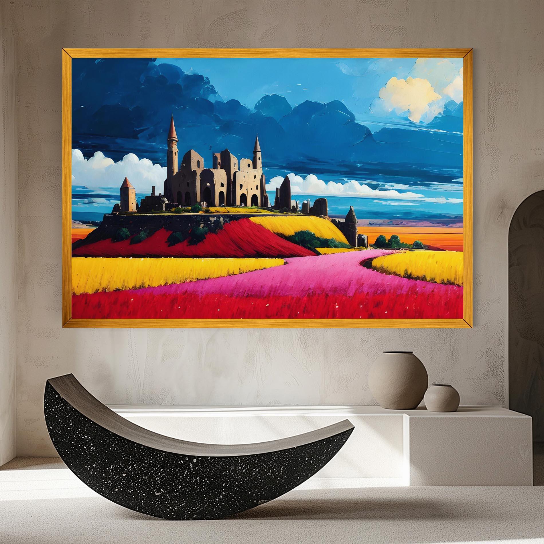 Vászonkép Antique Building Art mockup 8