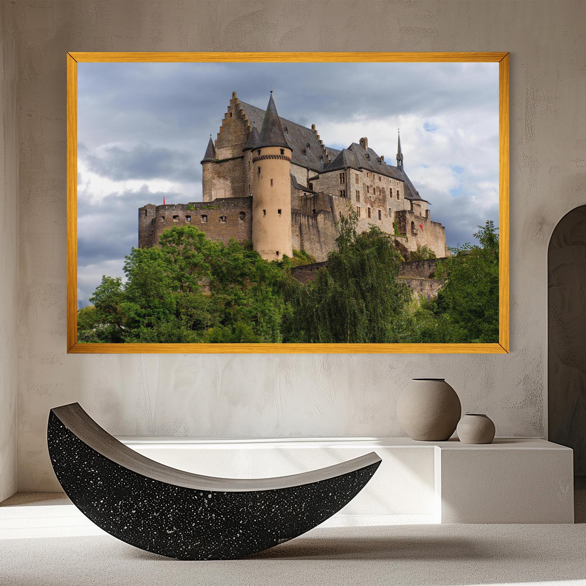 Vászonkép Castle Vianden mockup 8