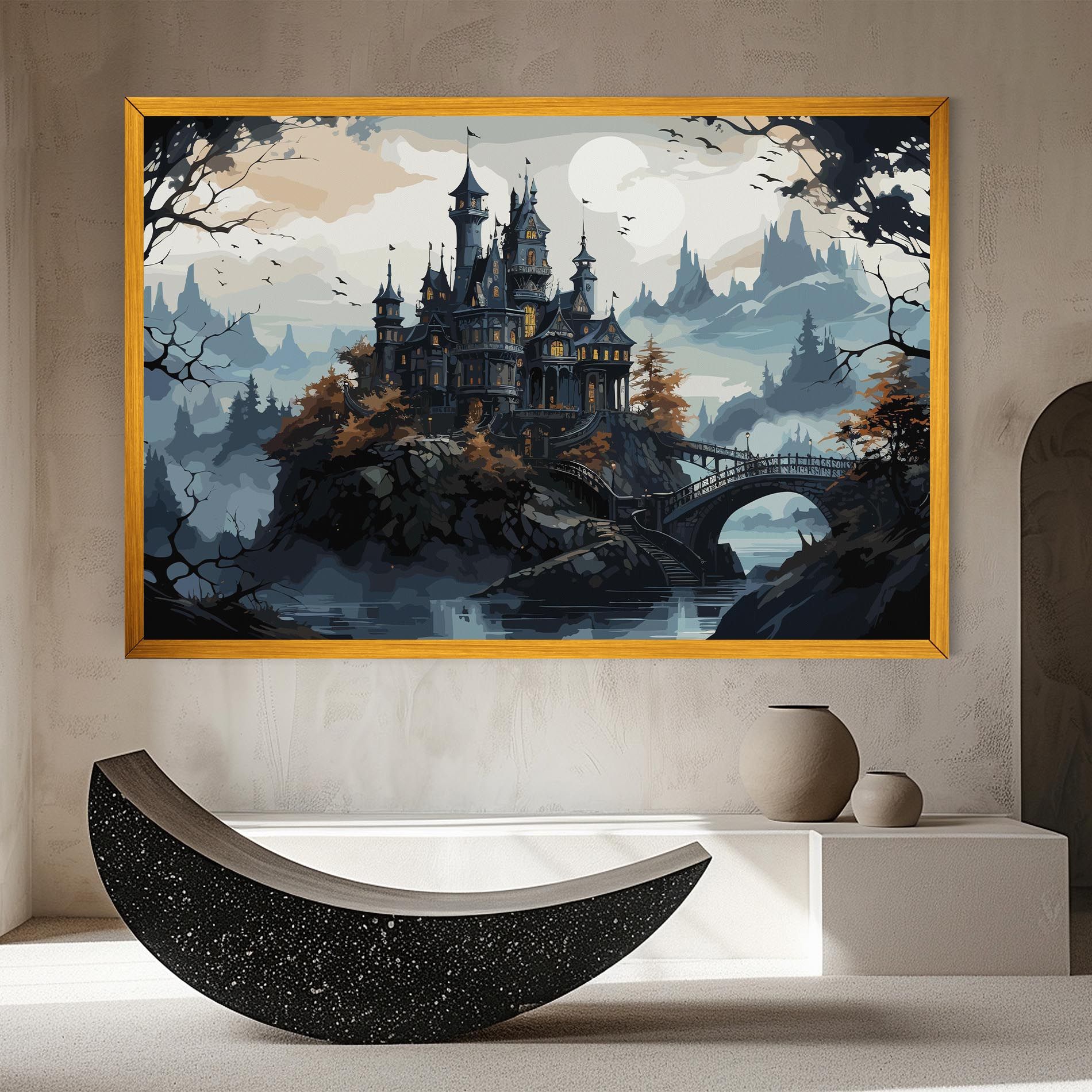 Grey Big Castle mockup 8