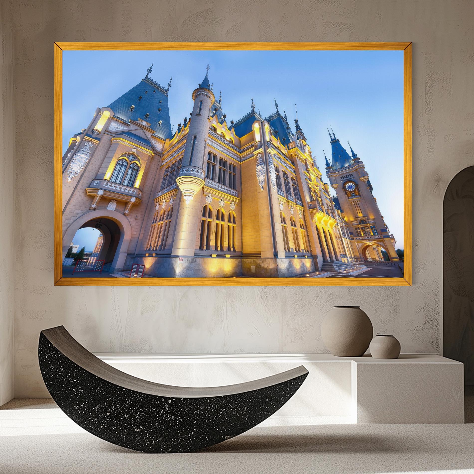 Vászonkép Palace Culture Romania mockup 8