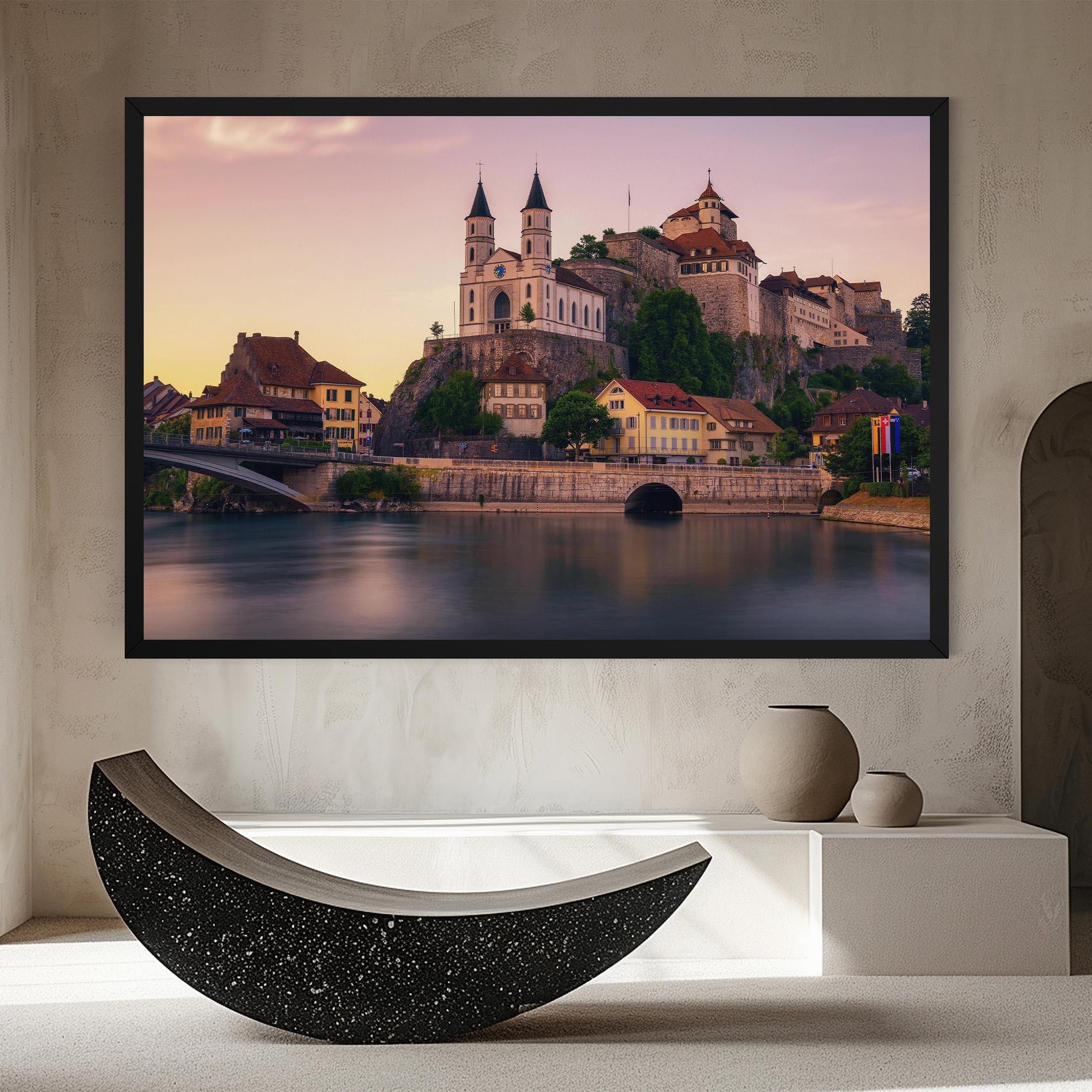 Vászonkép Aarburg Castle mockup 8