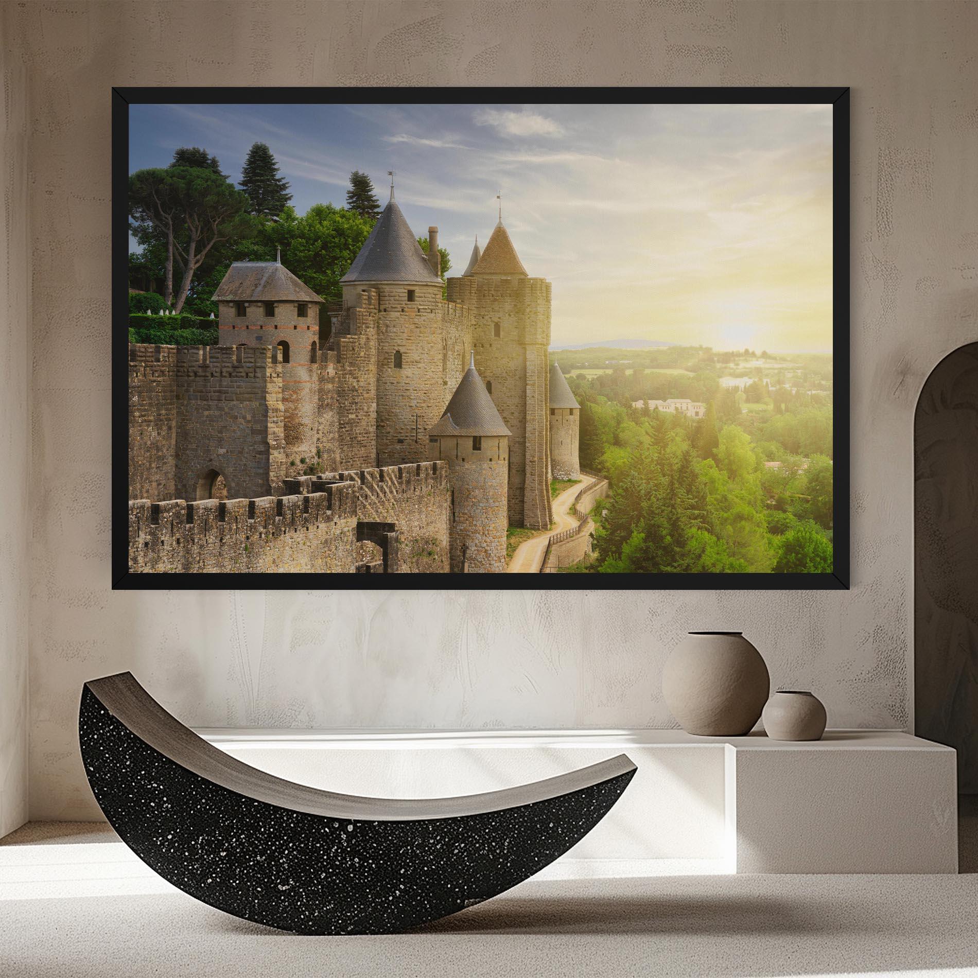 Vászonkép Carcassonne France mockup 8
