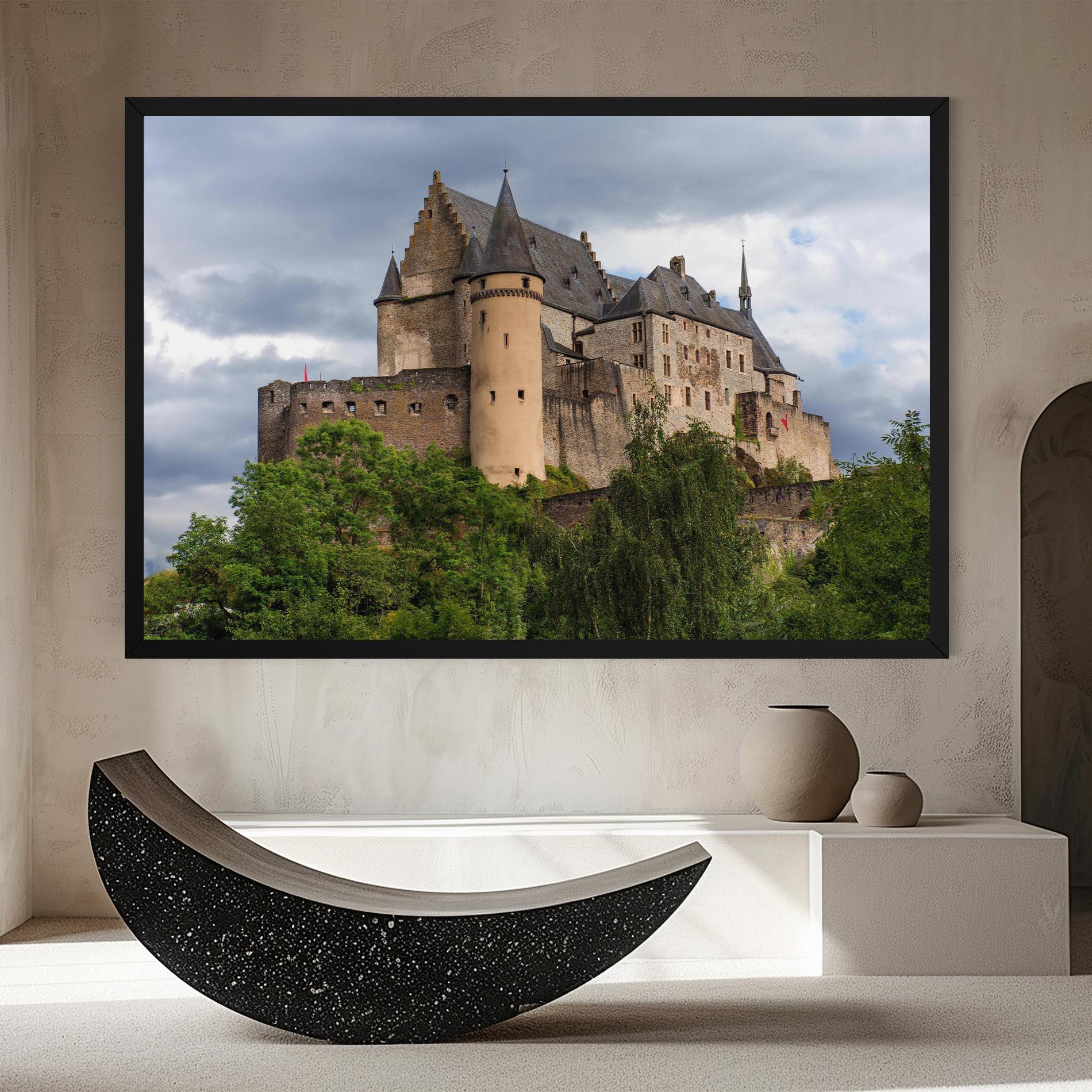 Vászonkép Castle Vianden mockup 8