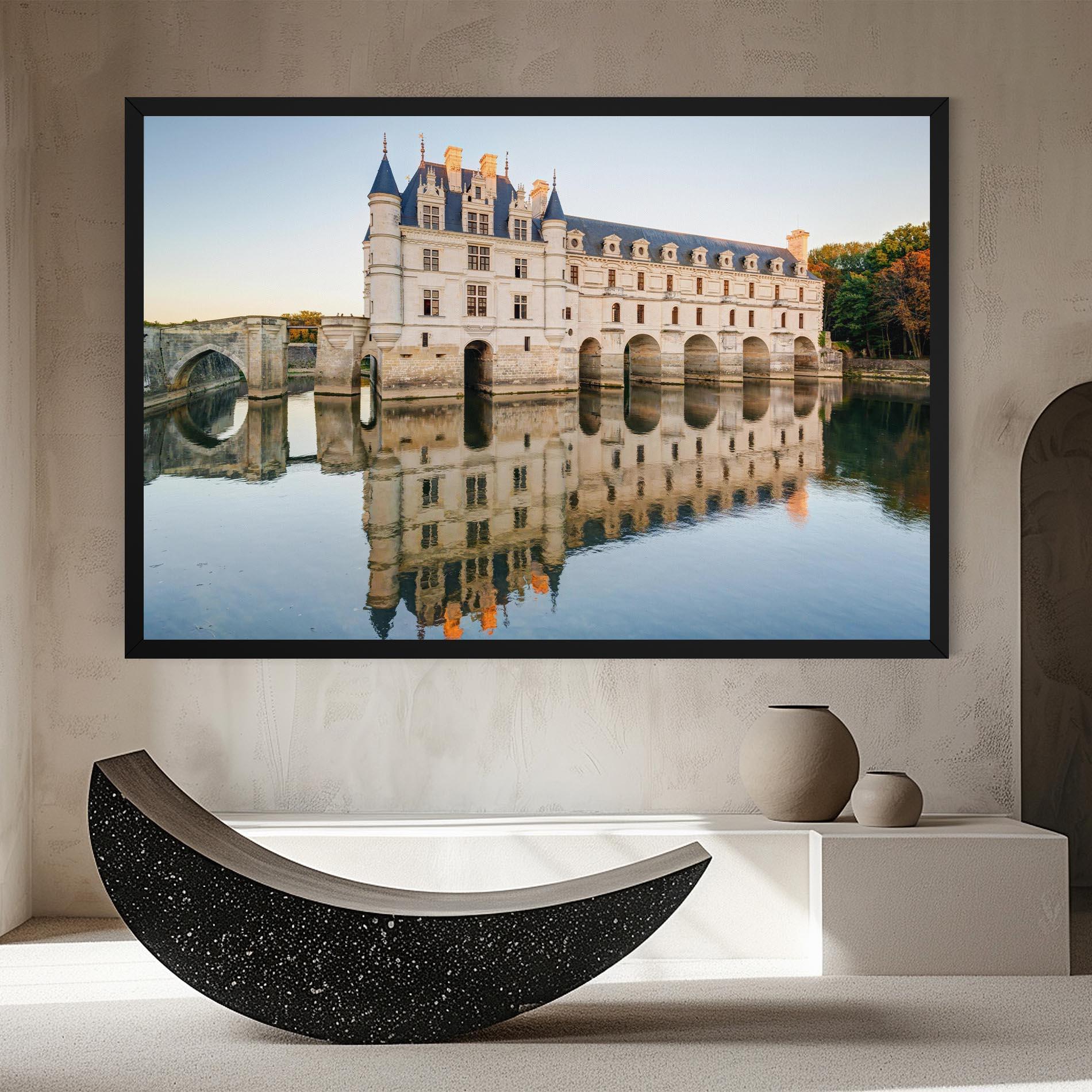 Vászonkép Chateau Chenonceau Castle mockup 8