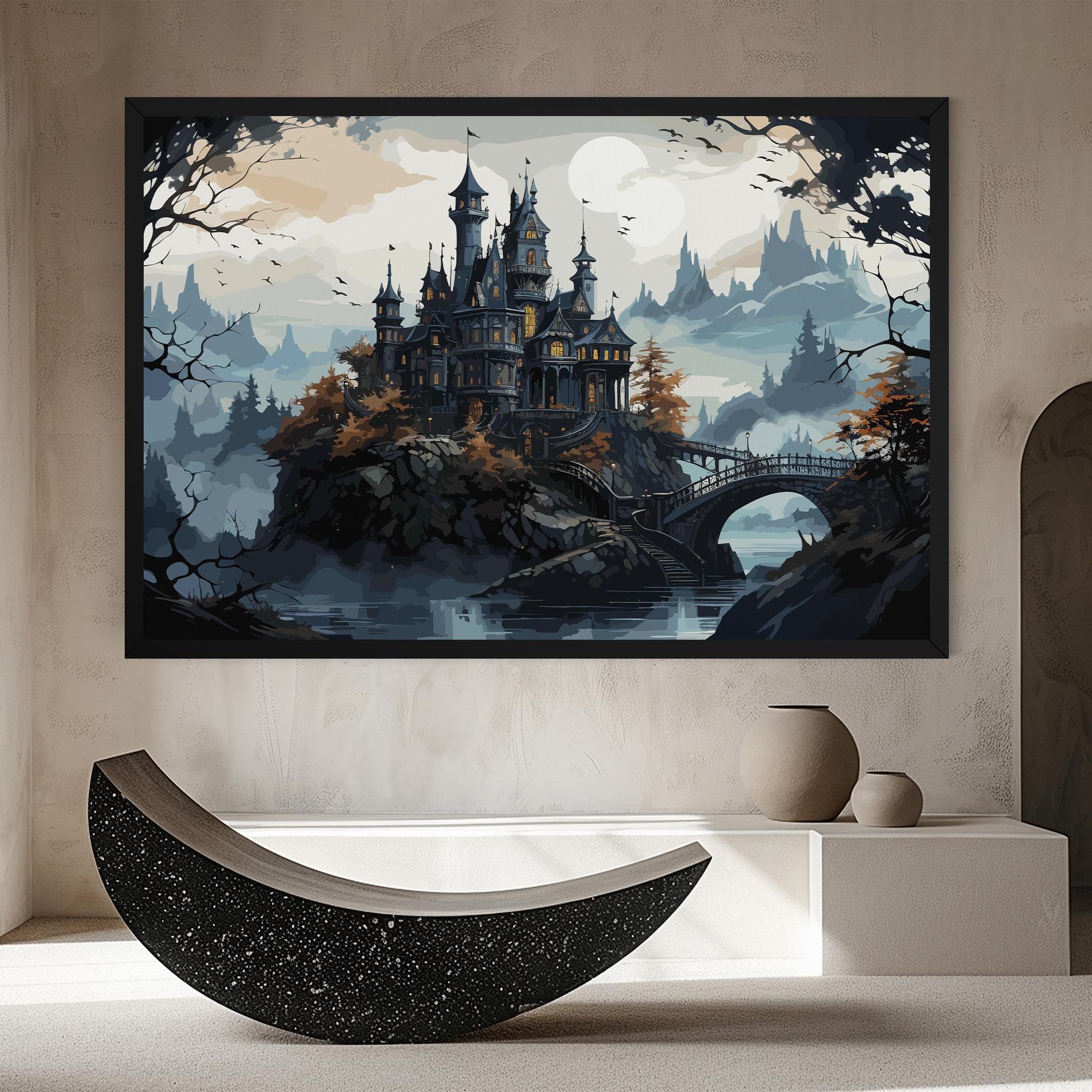 Grey Big Castle mockup 8