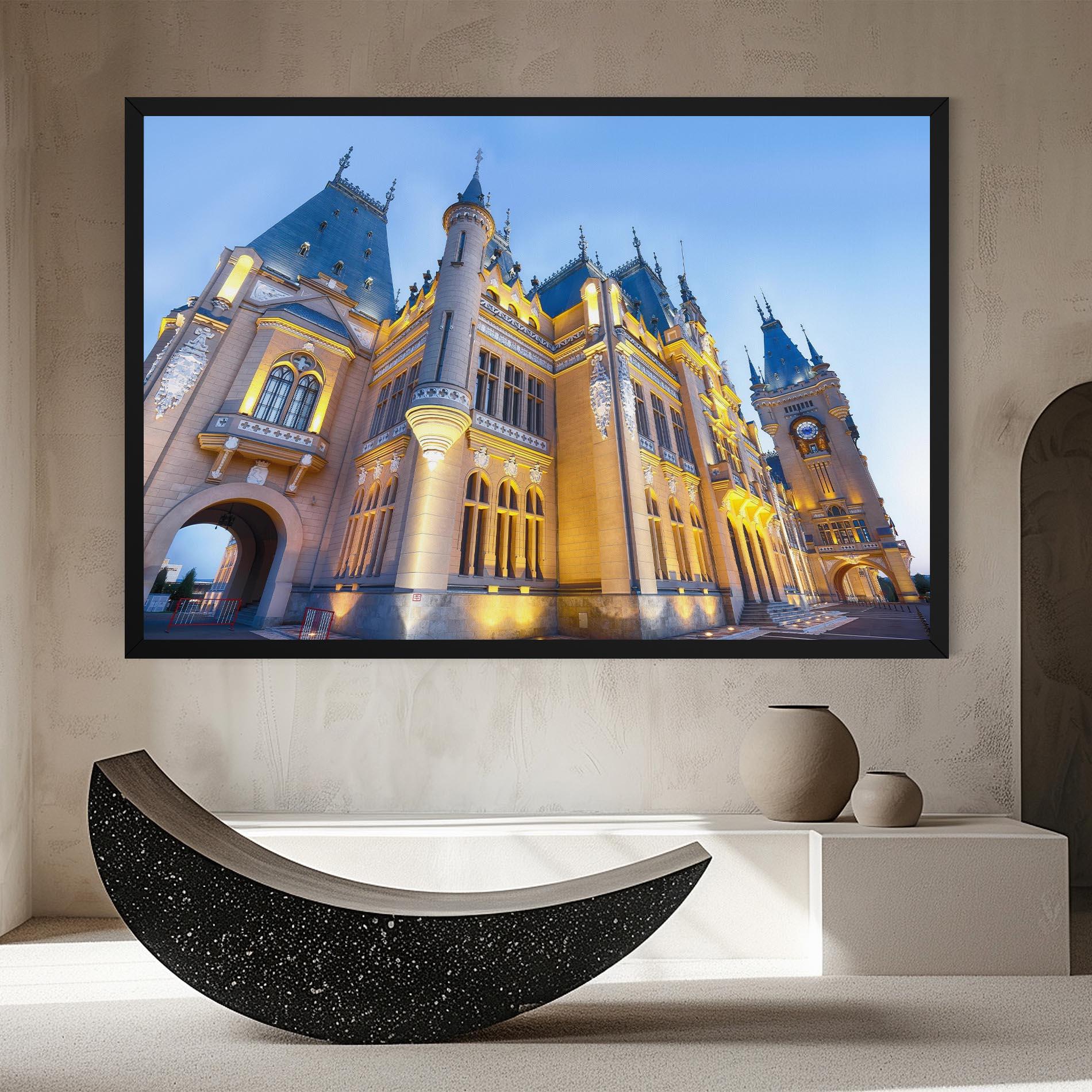 Vászonkép Palace Culture Romania mockup 8