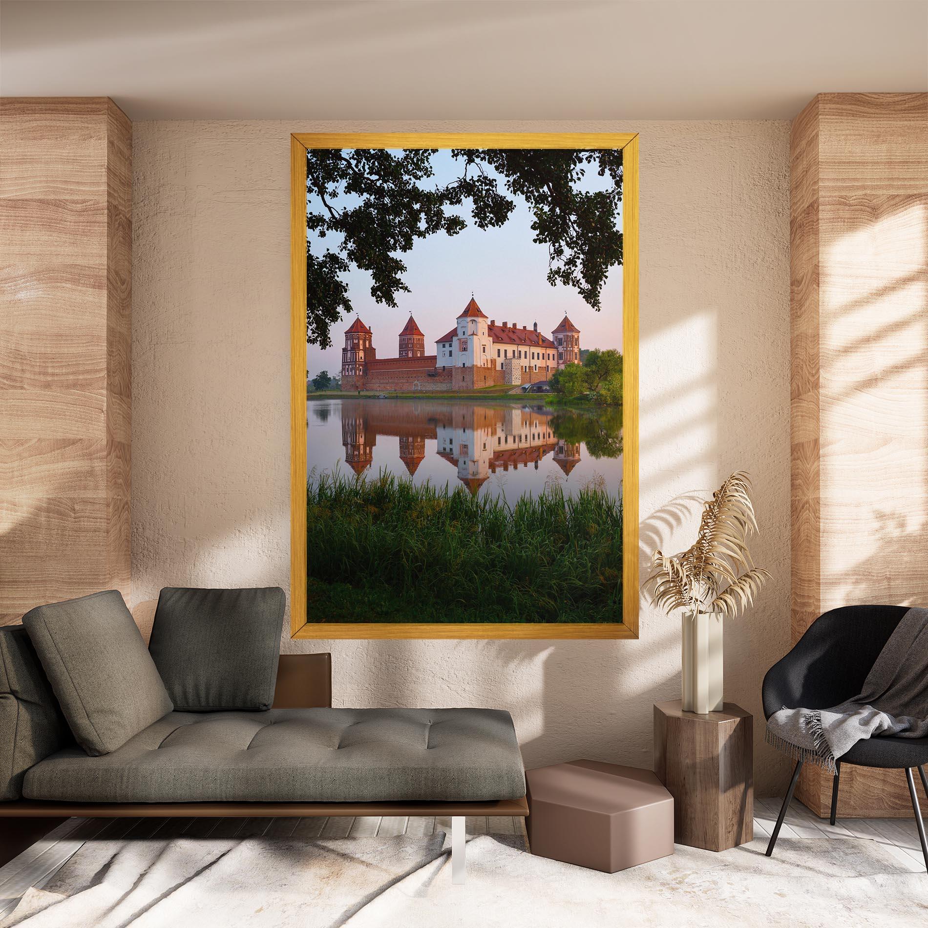 Vászonkép Ancient Castle Morning mockup 8