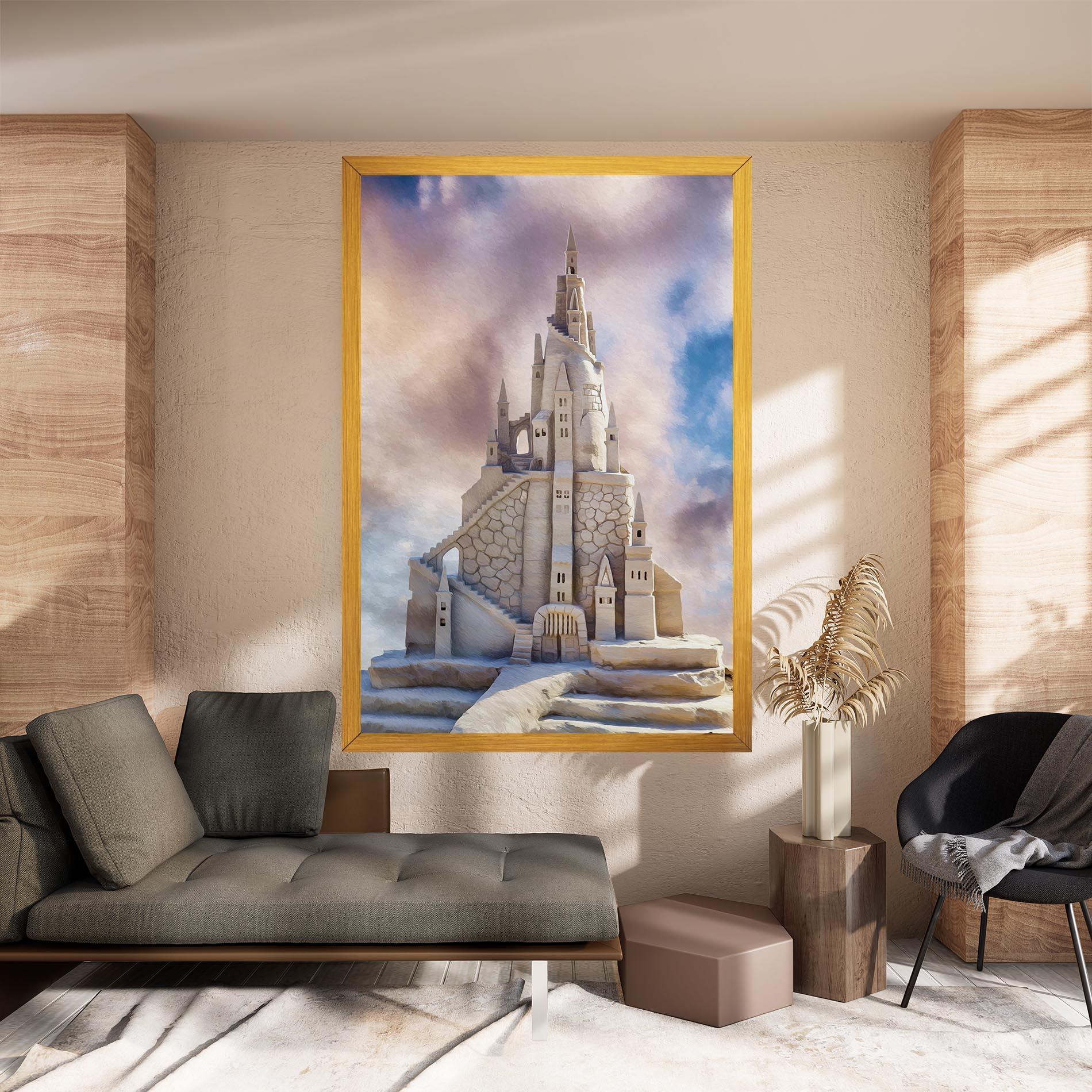 Vászonkép Cream Castle mockup 8