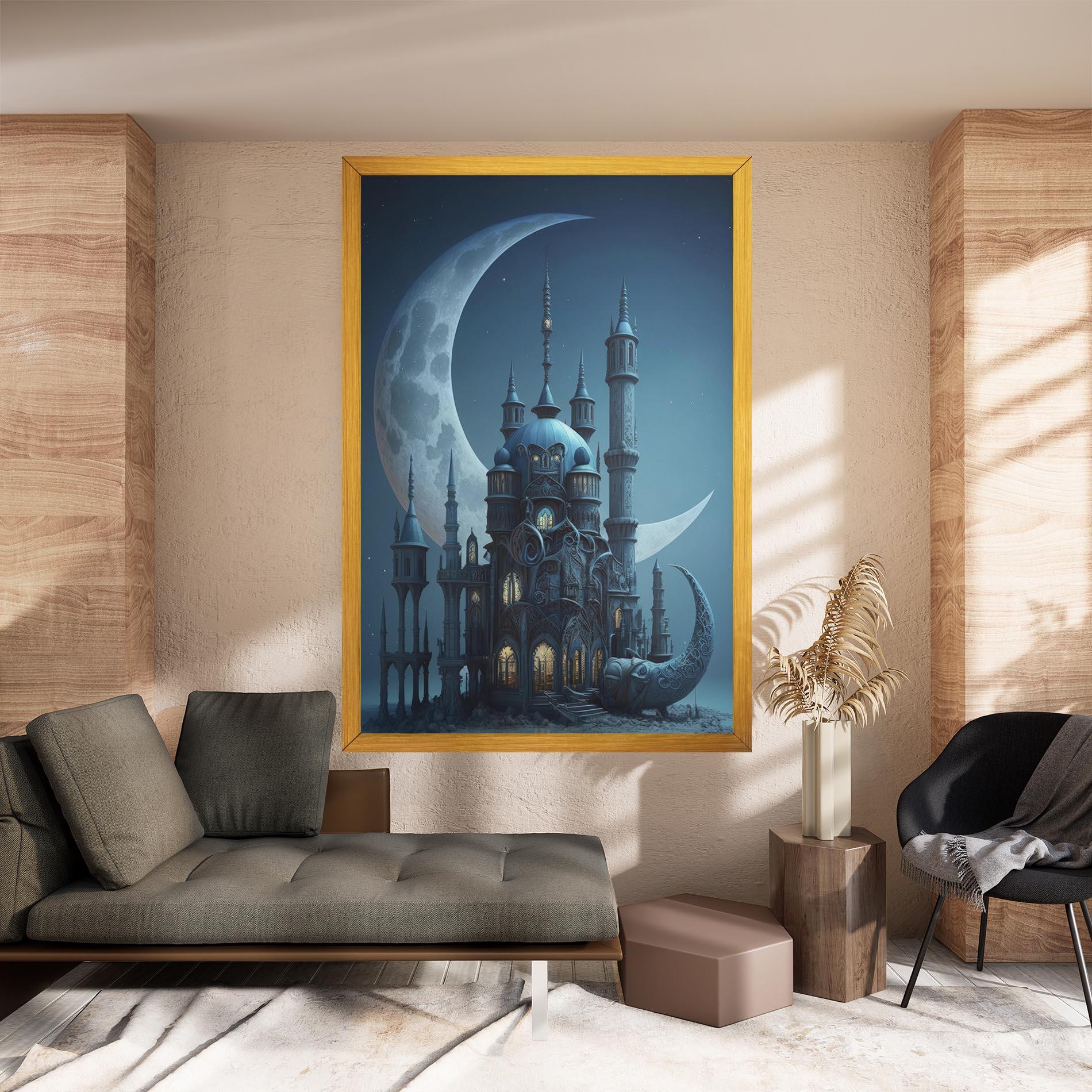 Vászonkép Mosque Moon mockup 8