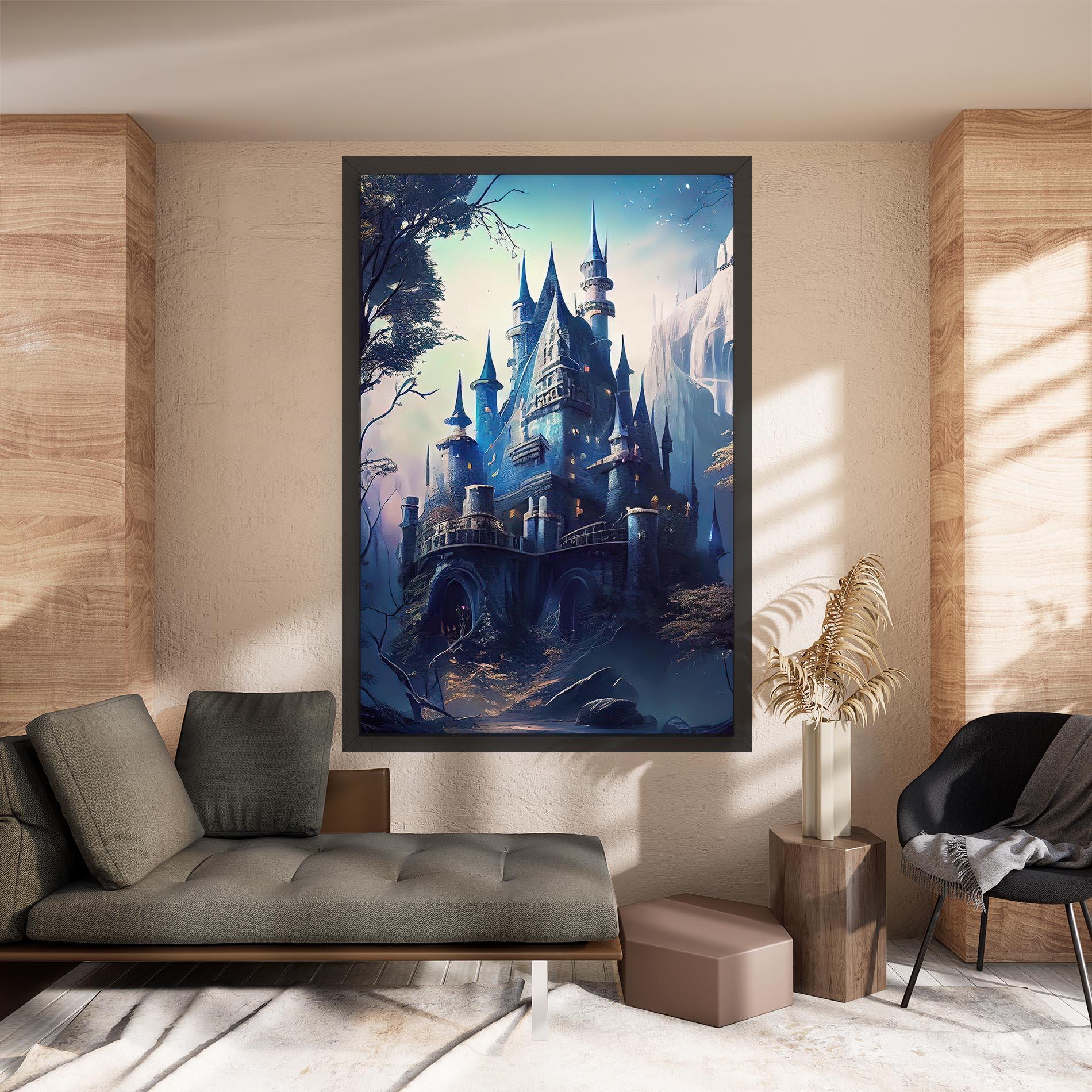 Vászonkép Blue Art Castle mockup 8
