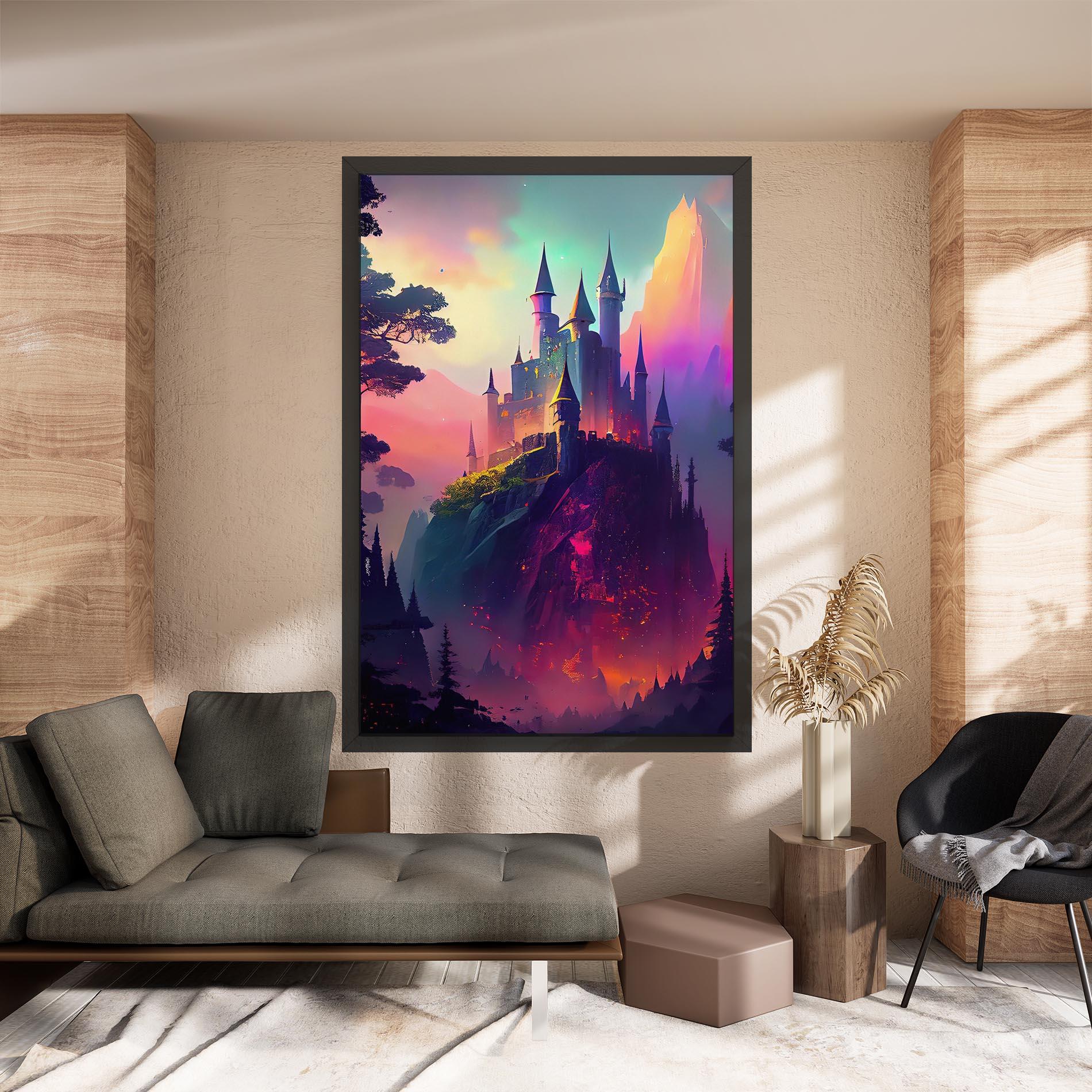 Vászonkép Purple Orange Castle mockup 8