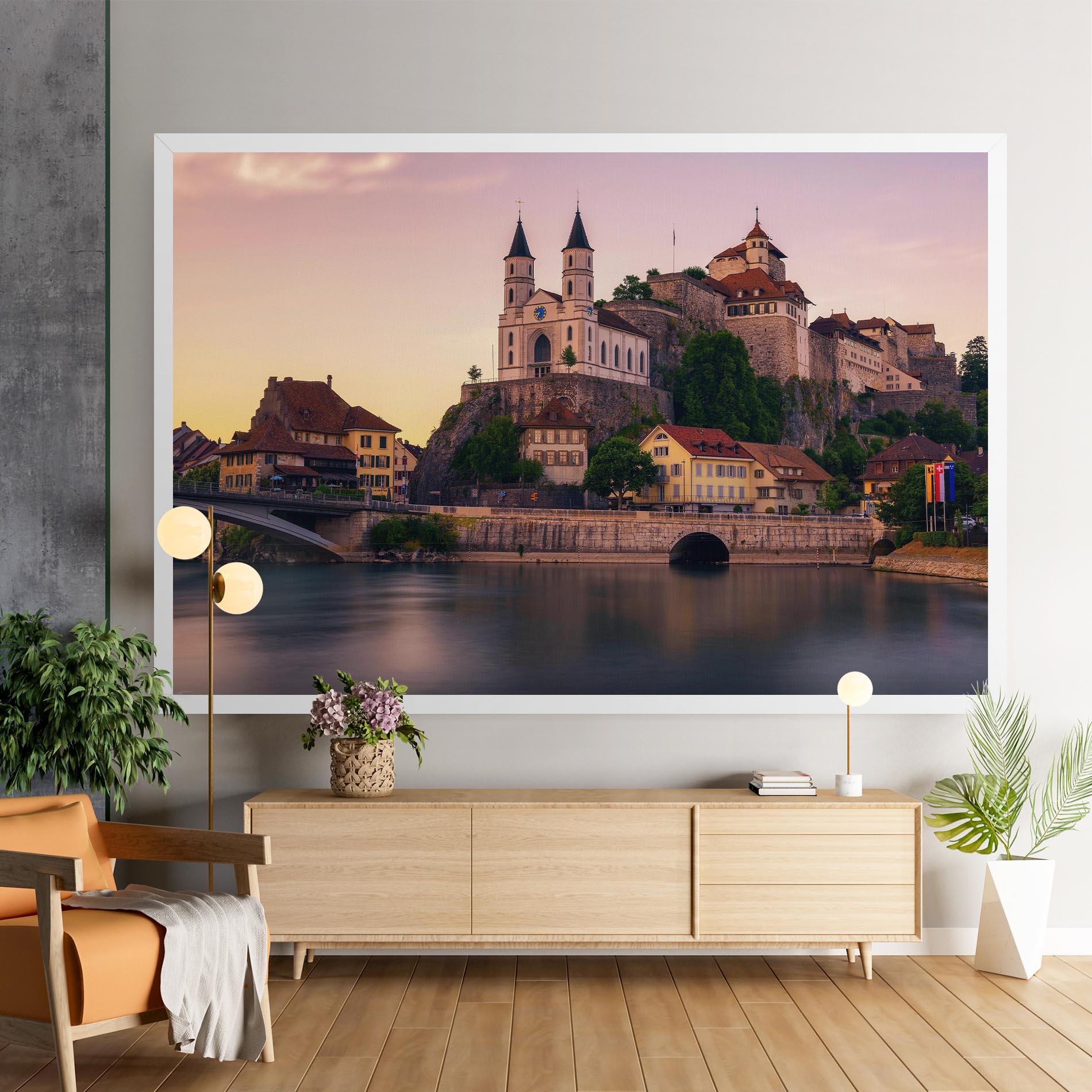 Vászonkép Aarburg Castle mockup 9
