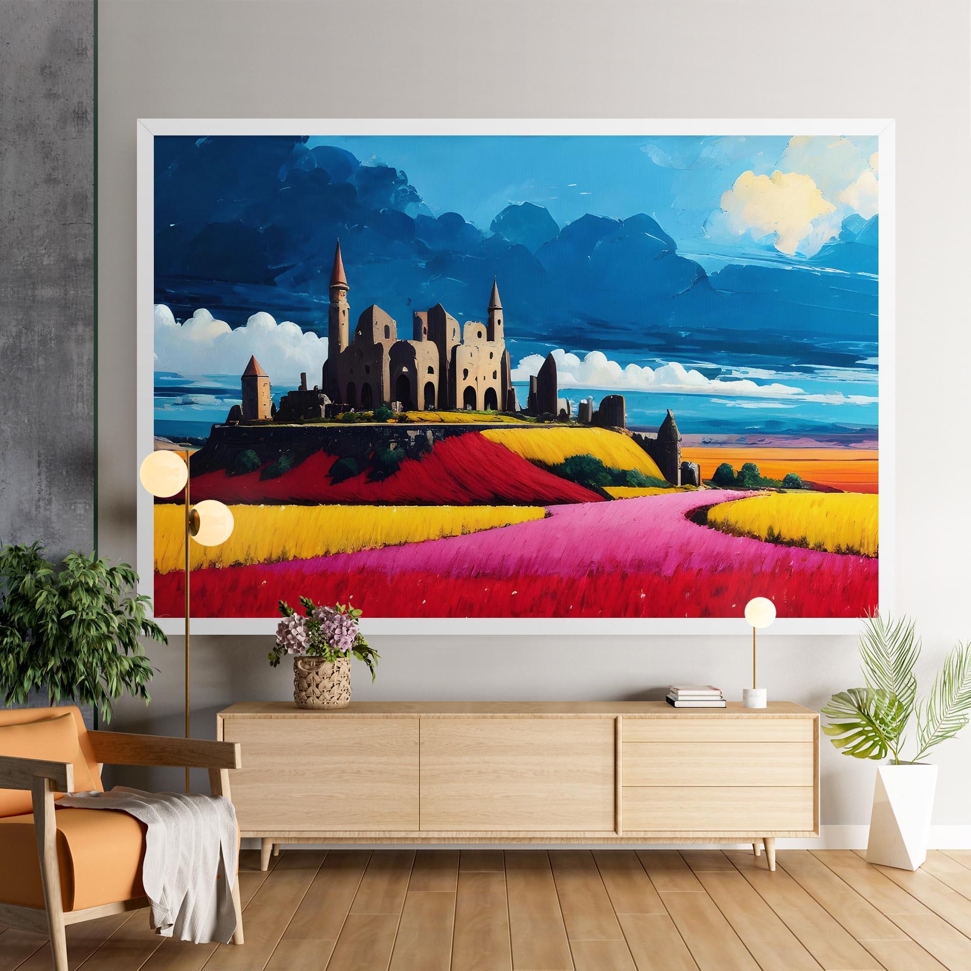 Vászonkép Antique Building Art mockup 9