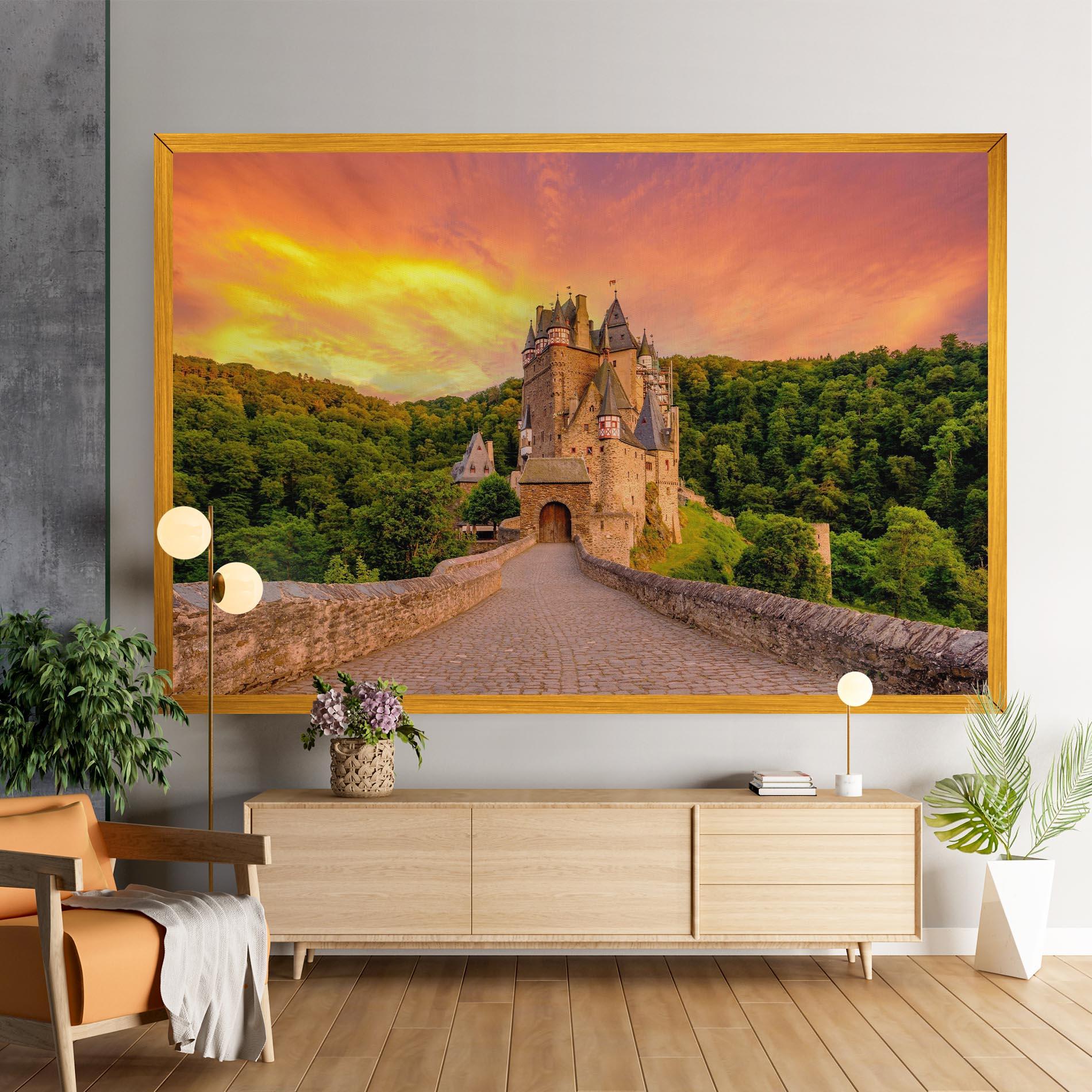 Vászonkép Burg Eltz Castle mockup 9