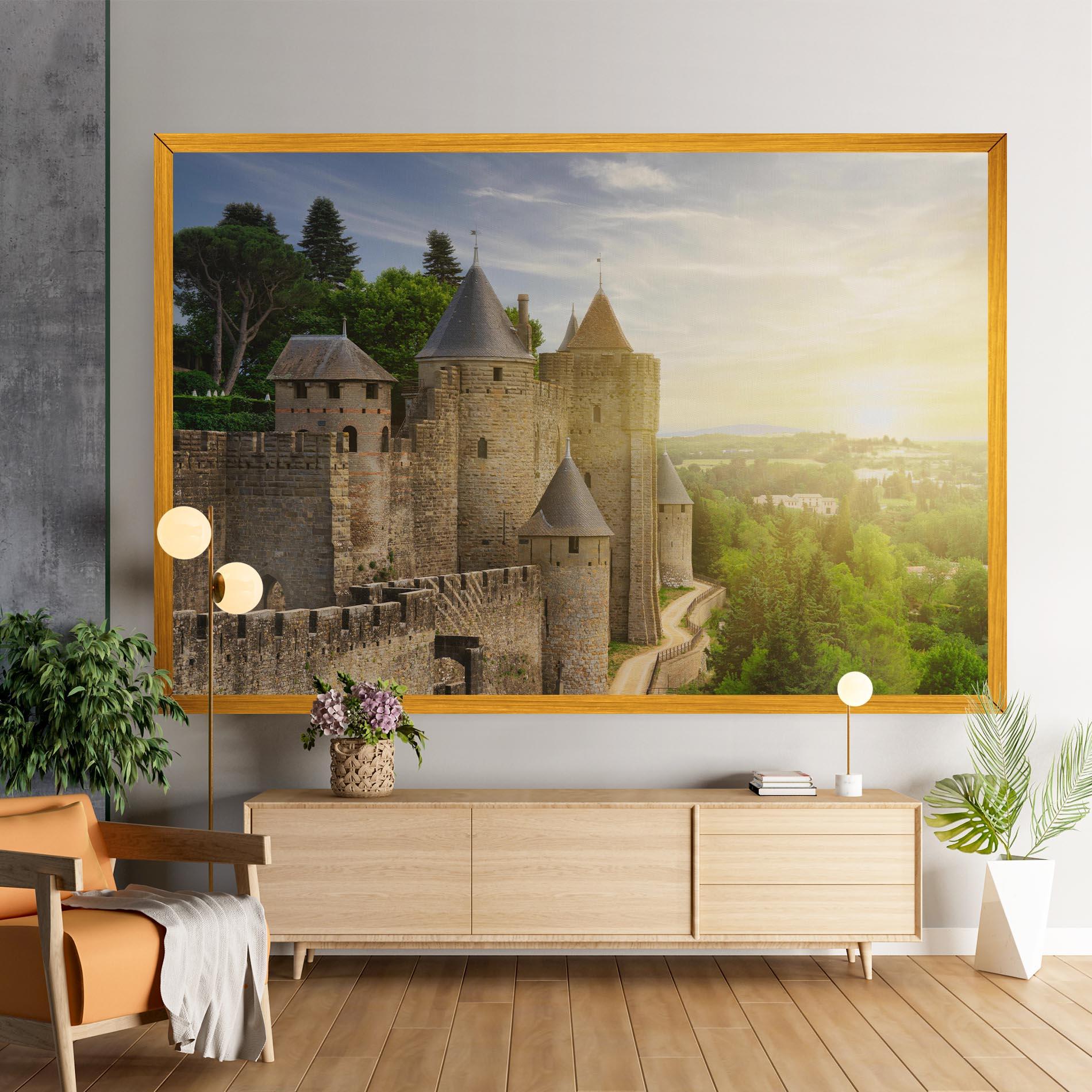 Vászonkép Carcassonne France mockup 9