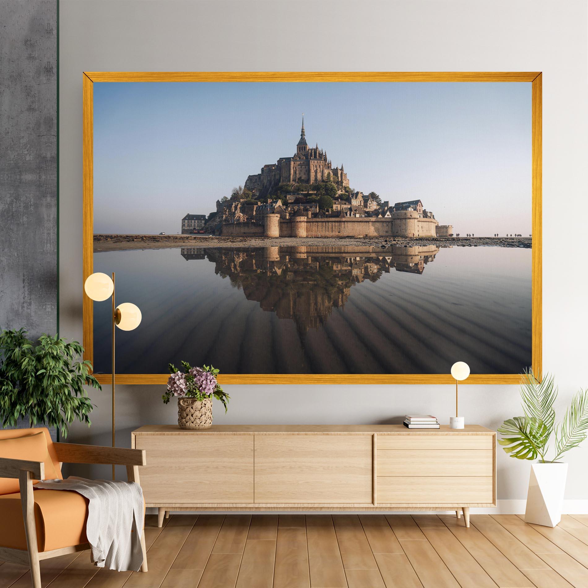 Vászonkép Castle Reflection mockup 9