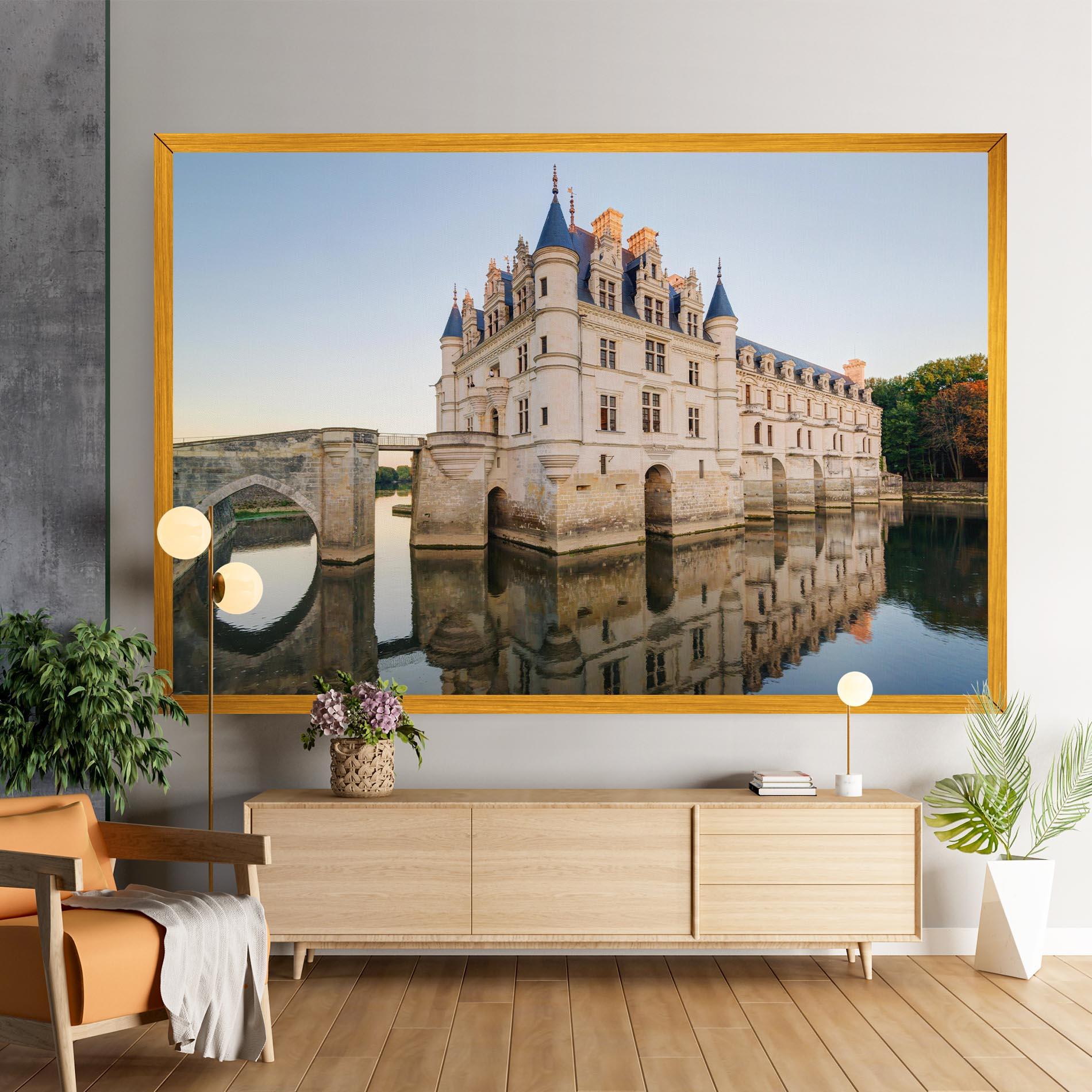 Vászonkép Chateau France mockup 9