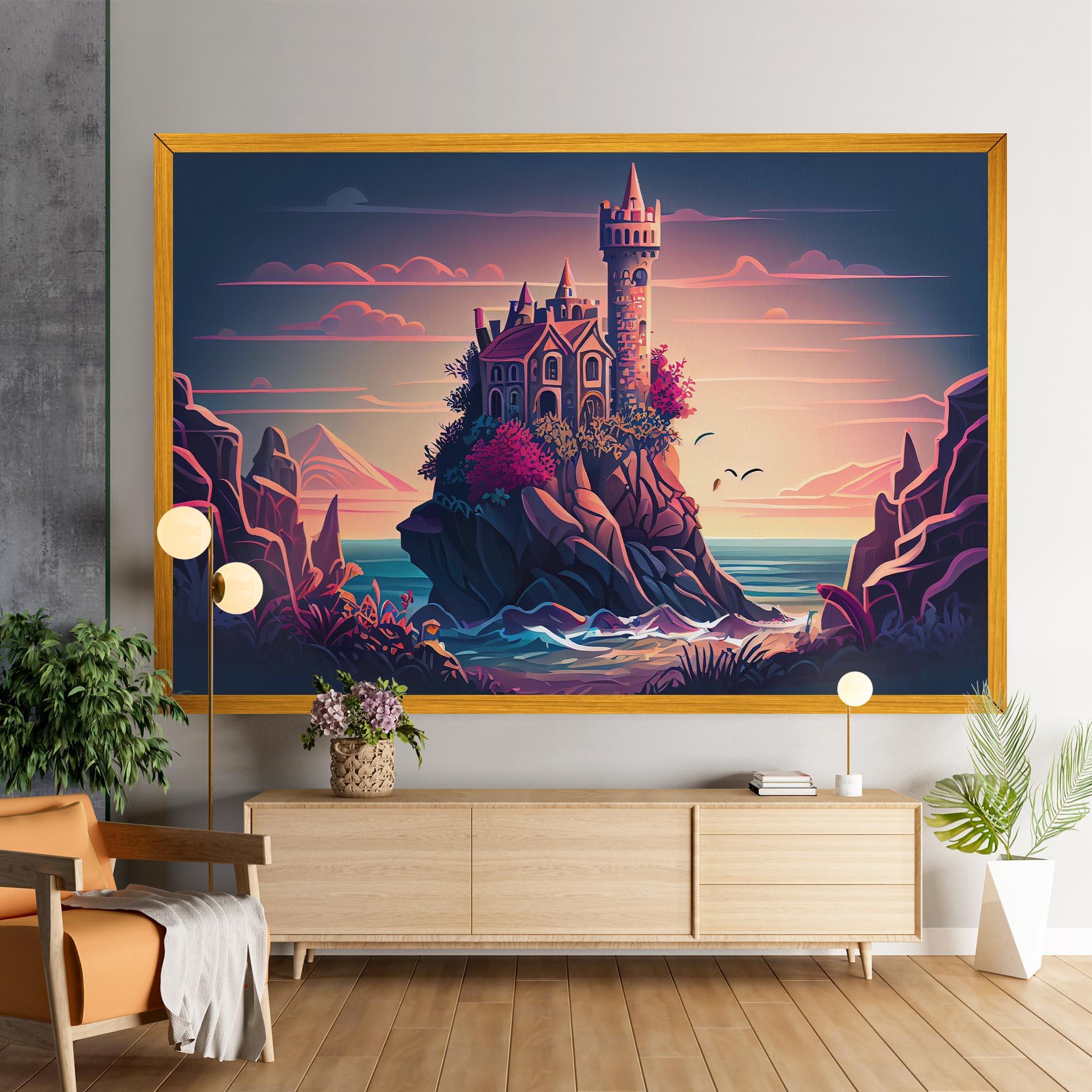 Vászonkép Cliff Castle mockup 9