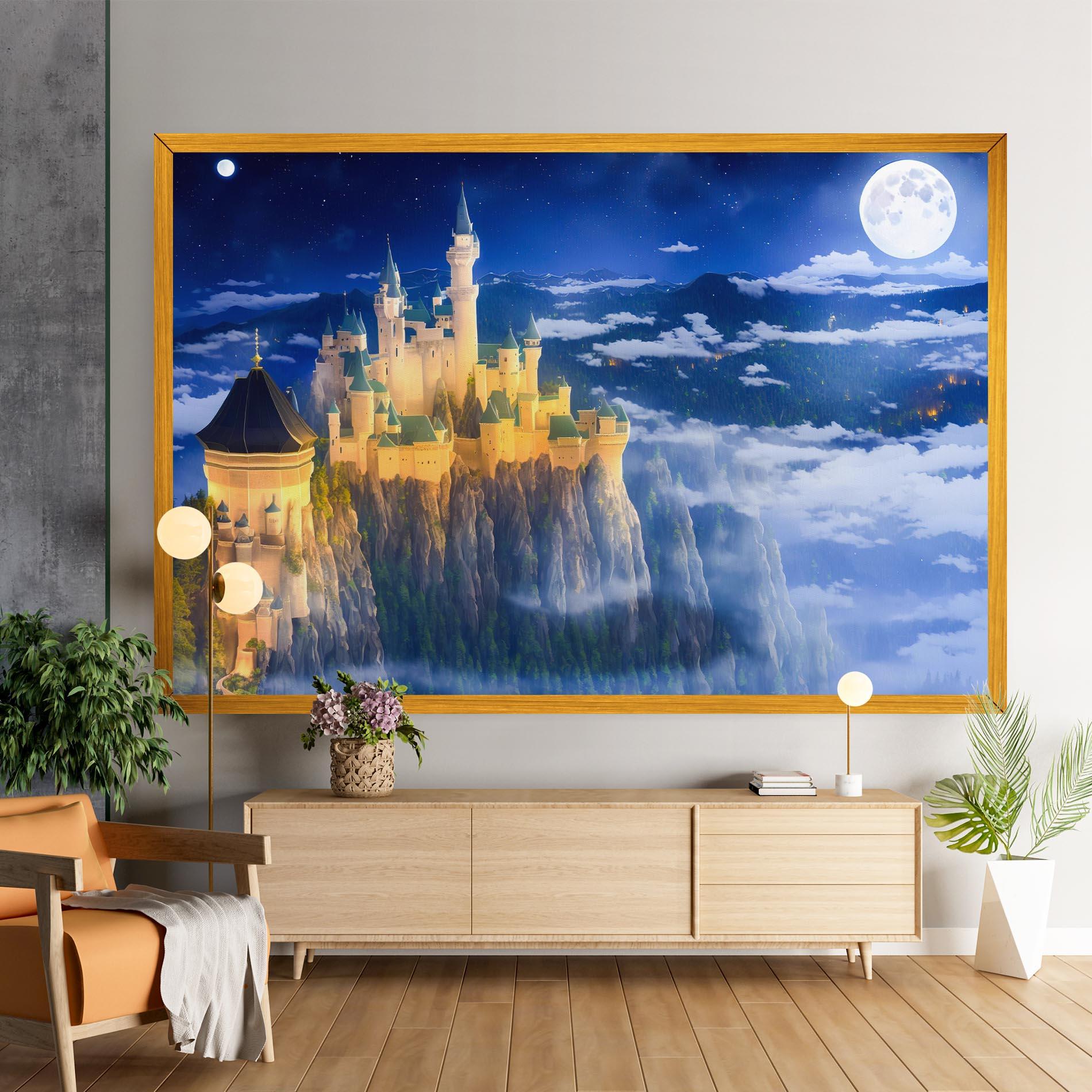 Vászonkép Fairytale Castle mockup 9