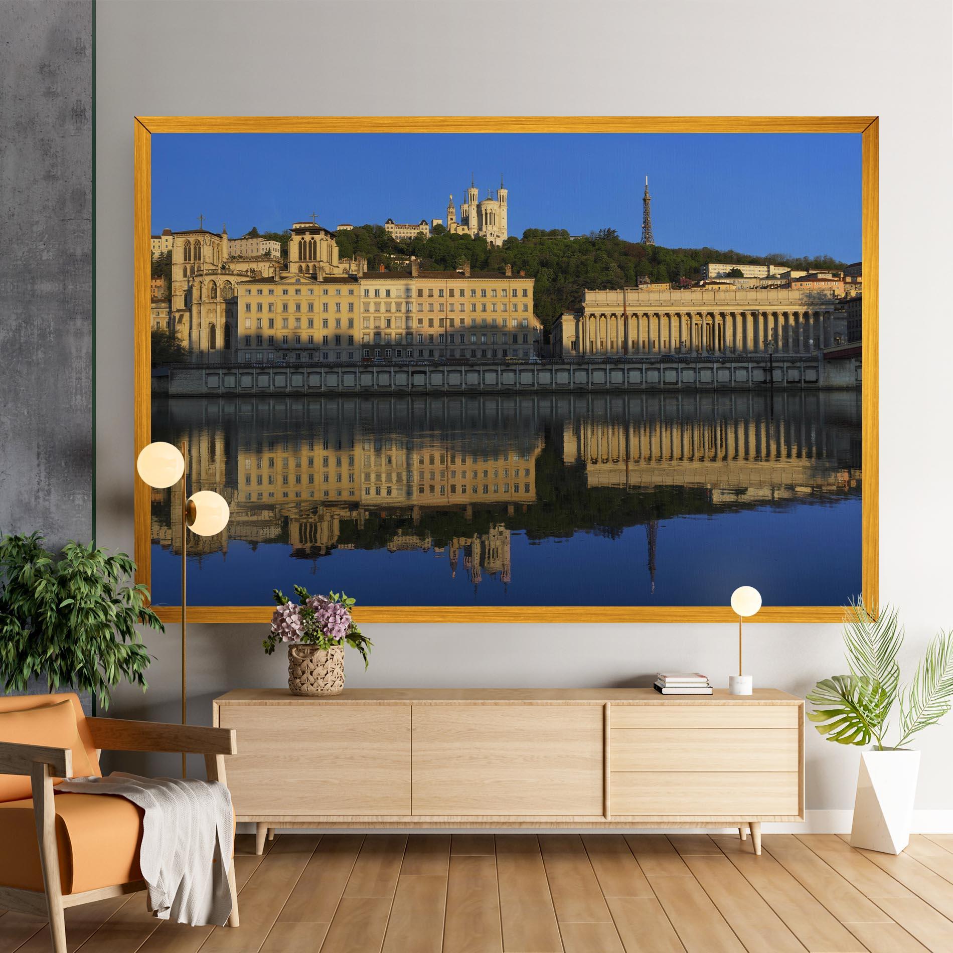 Vászonkép Lyon France mockup 9