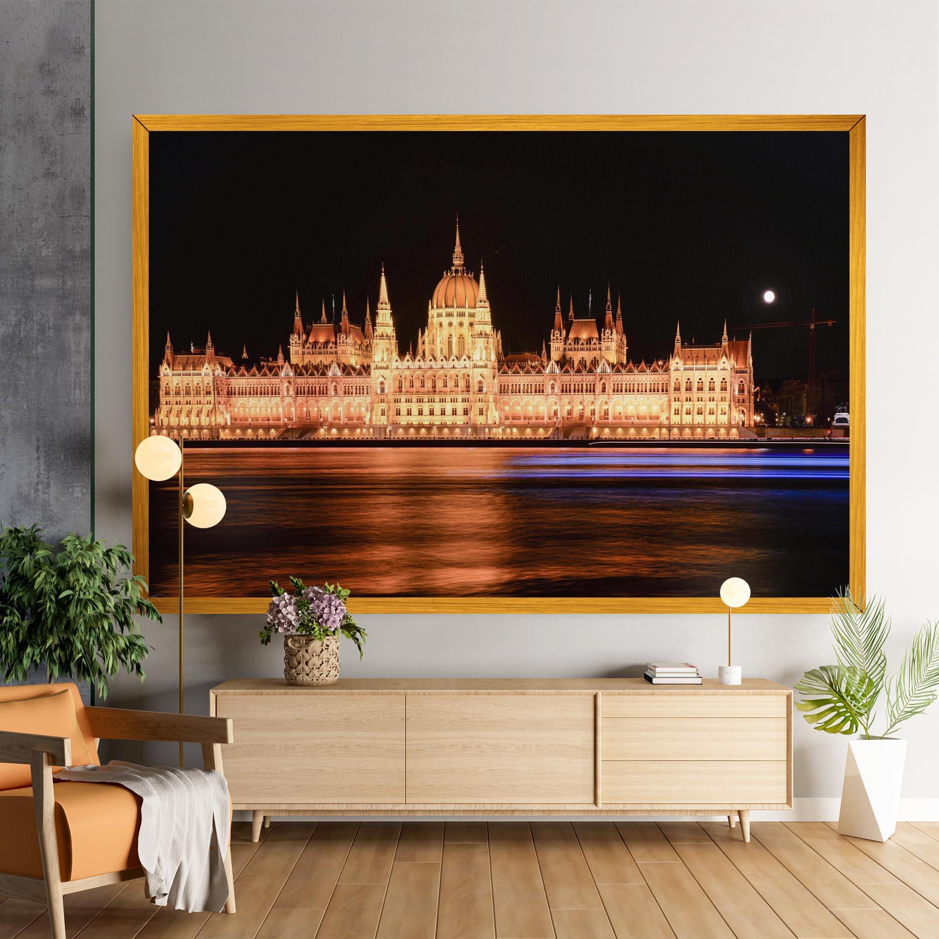 Vászonkép Night Reflection mockup 9