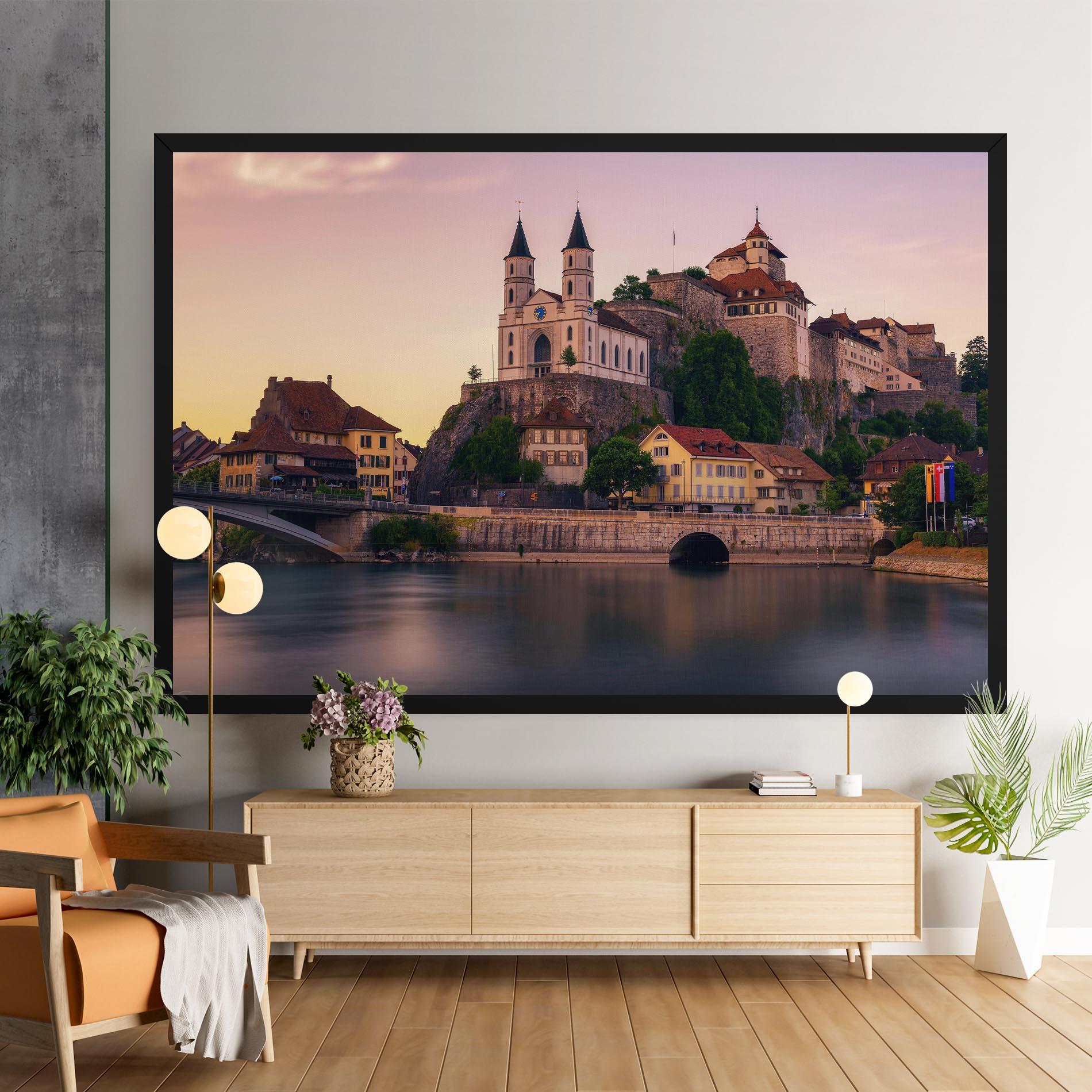 Vászonkép Aarburg Castle mockup 9