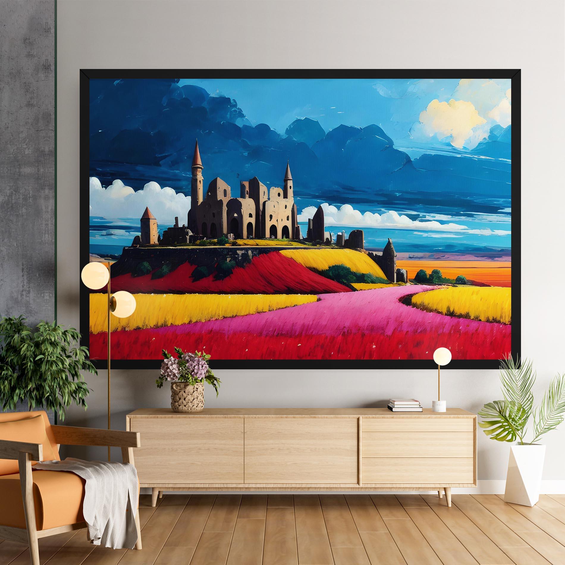 Vászonkép Antique Building Art mockup 9