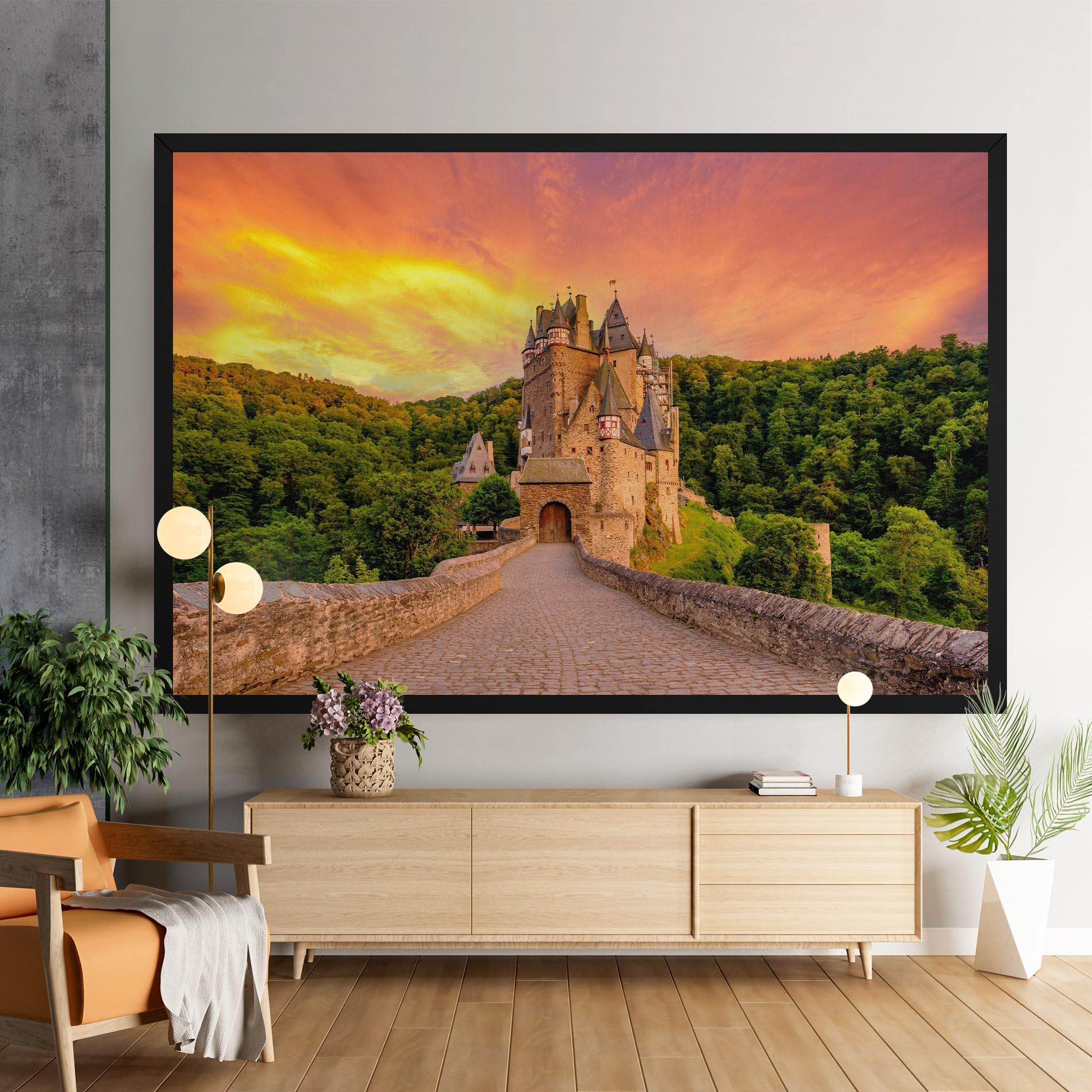 Vászonkép Burg Eltz Castle mockup 9