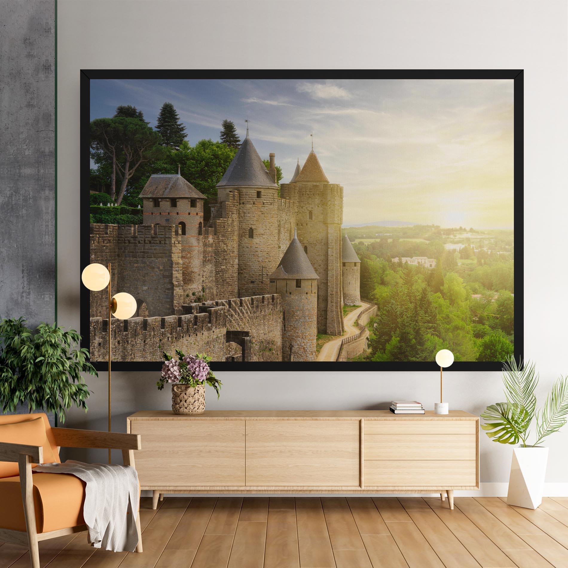 Vászonkép Carcassonne France mockup 9