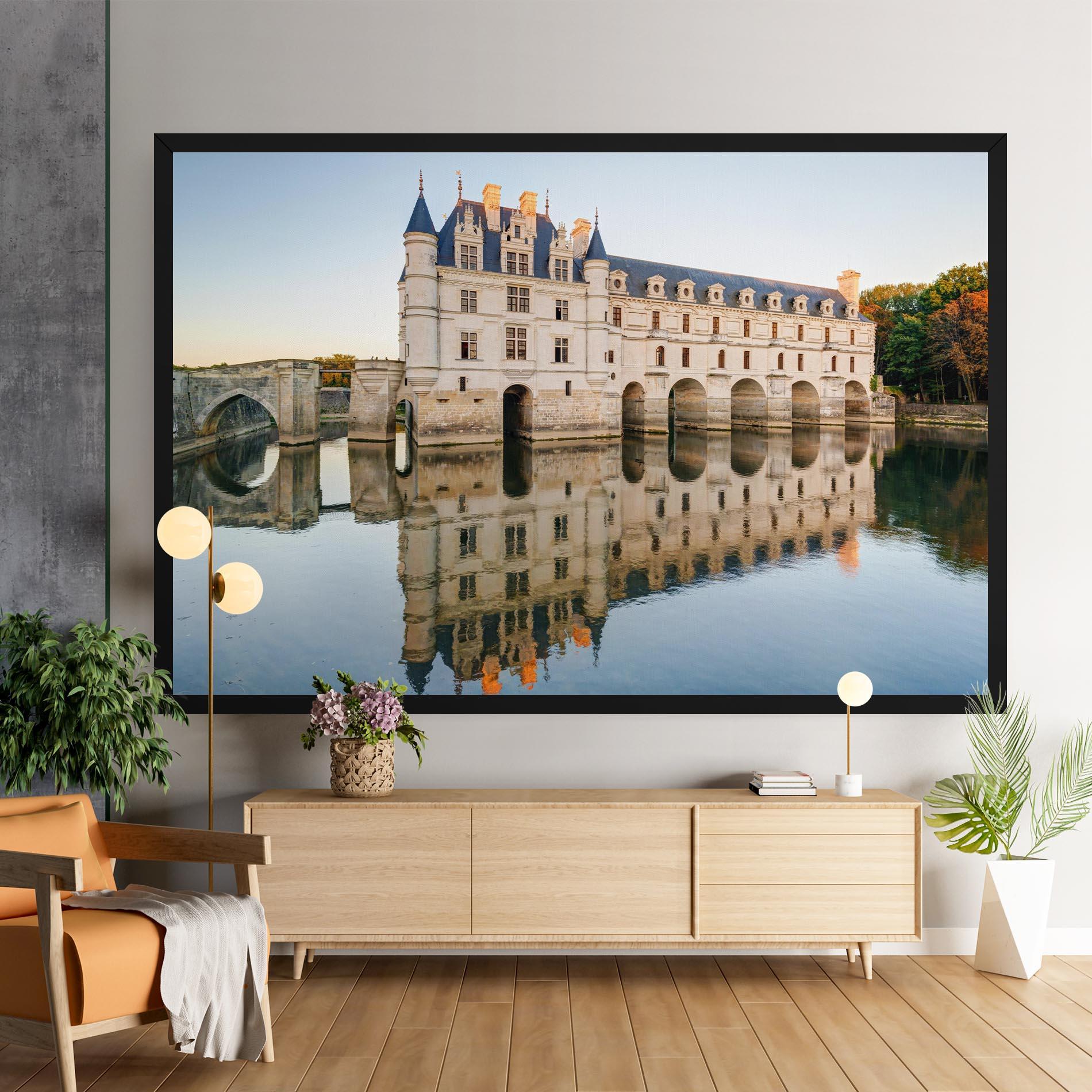 Vászonkép Chateau Chenonceau Castle mockup 9