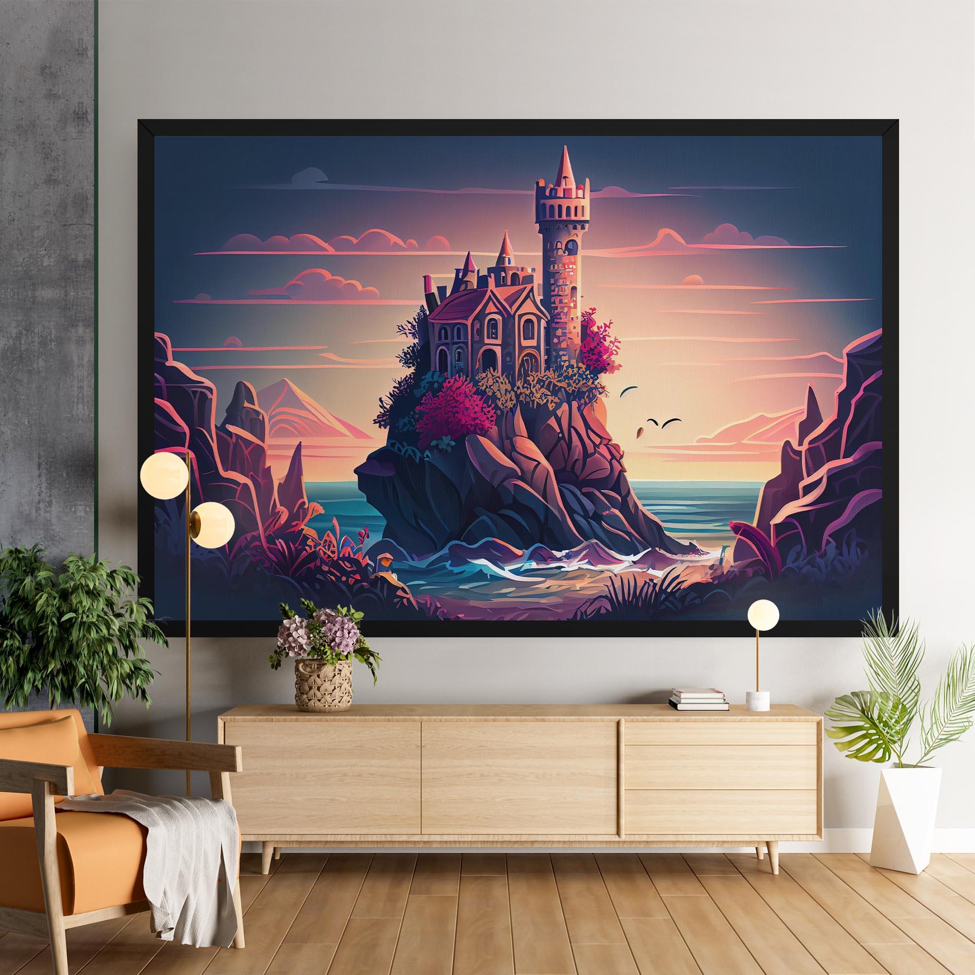 Vászonkép Cliff Castle mockup 9