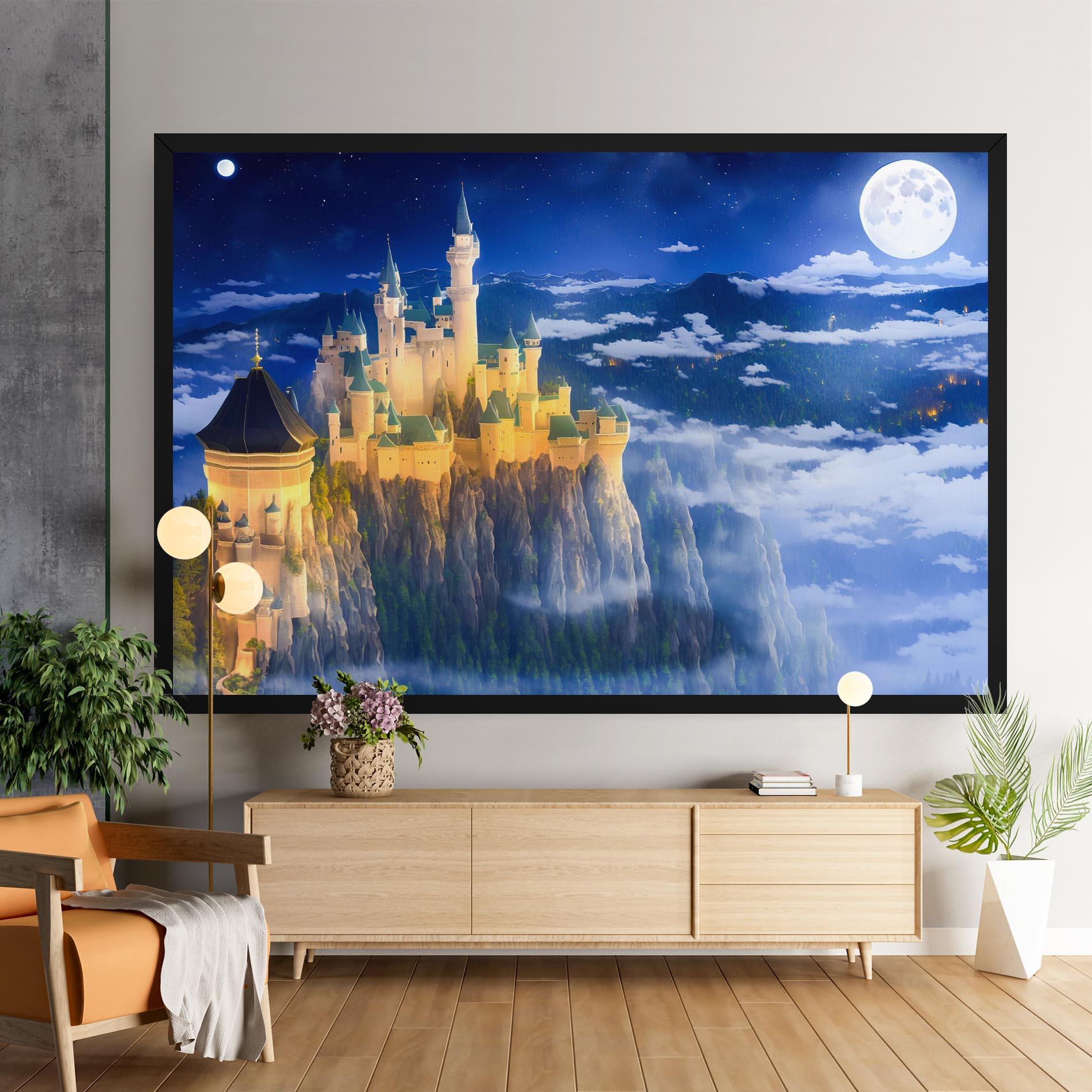 Vászonkép Fairytale Castle mockup 9