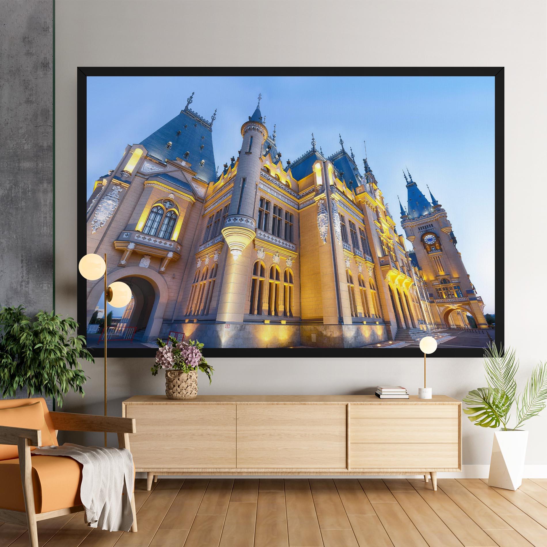 Vászonkép Palace Culture Romania mockup 9
