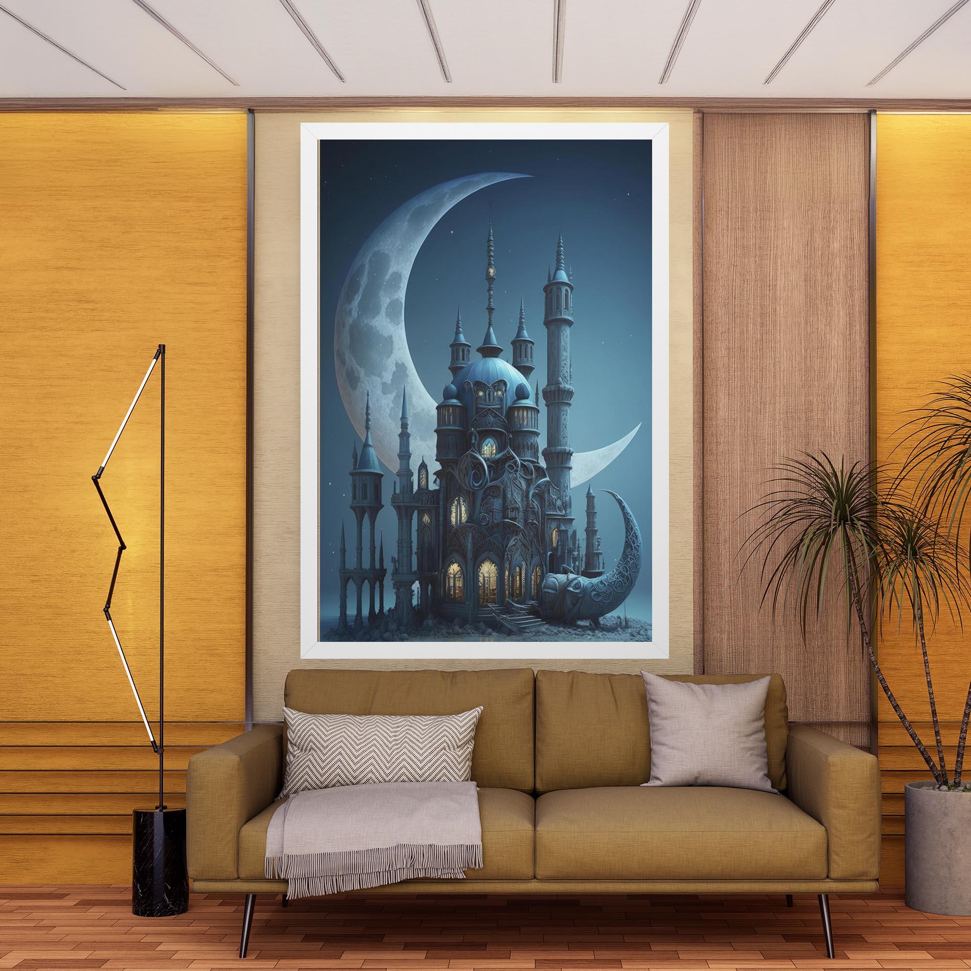 Vászonkép Mosque Moon mockup 9